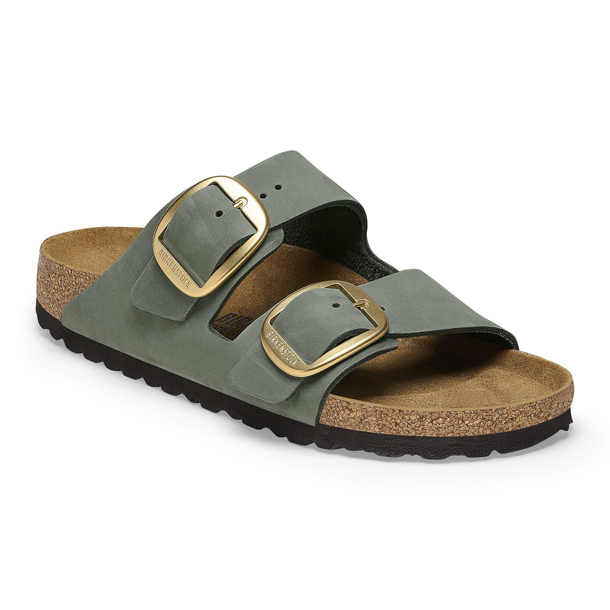 Arizona Big Buckle Nubuk Leather Thyme | BIRKENSTOCK