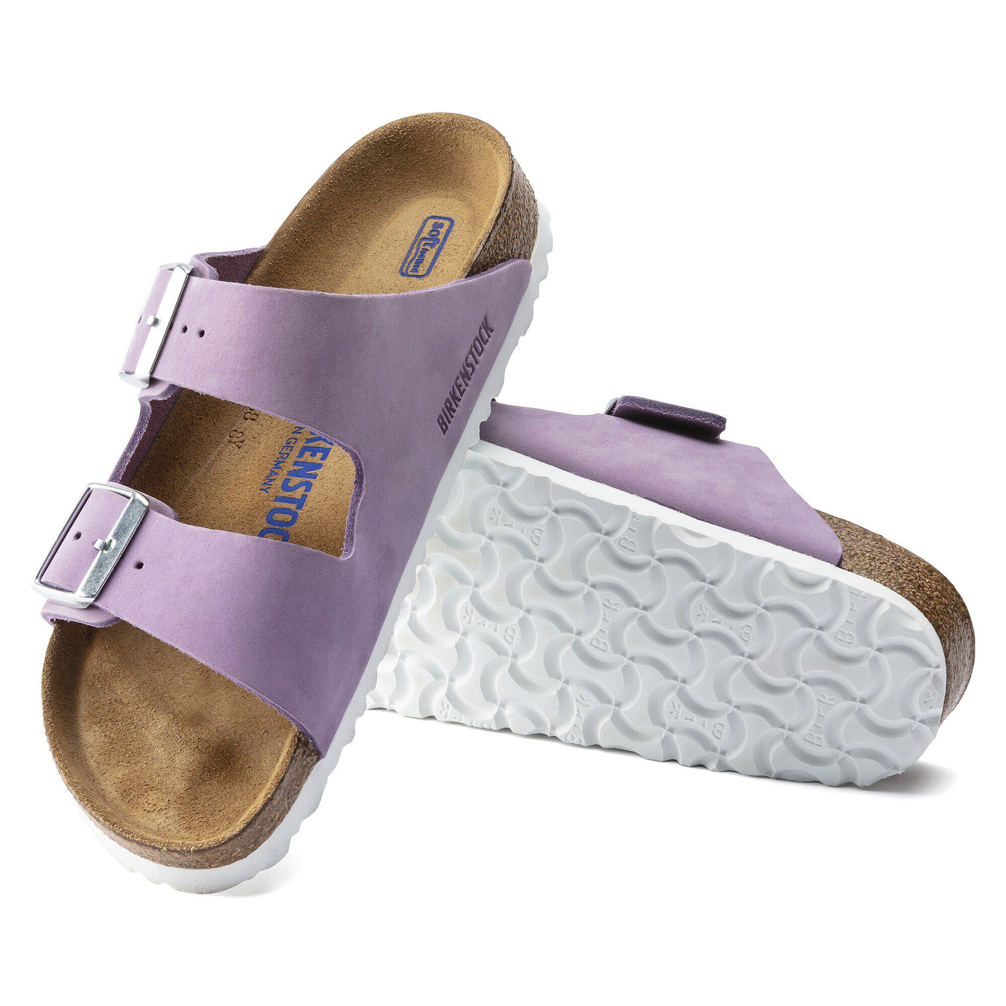 birkenstock arizona soft footbed lilac