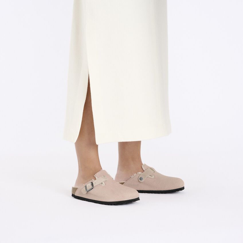 Boston VL Corduroy Teddy Shearling Suede Leather/Fur