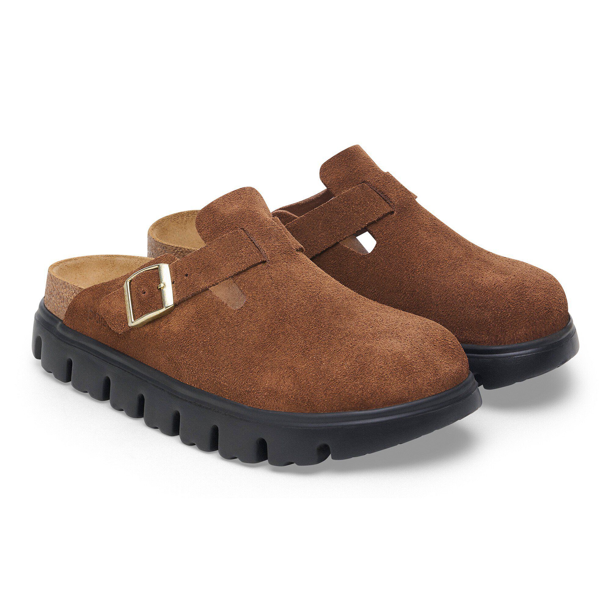 Boston Chunky / ボストン チャンキー スエードレザー Dark Tea/ Black | BIRKENSTOCK