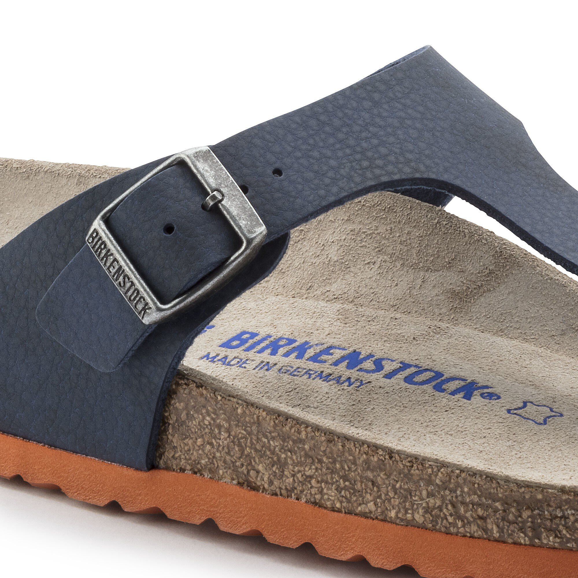 birkenstock gizeh desert soil blue