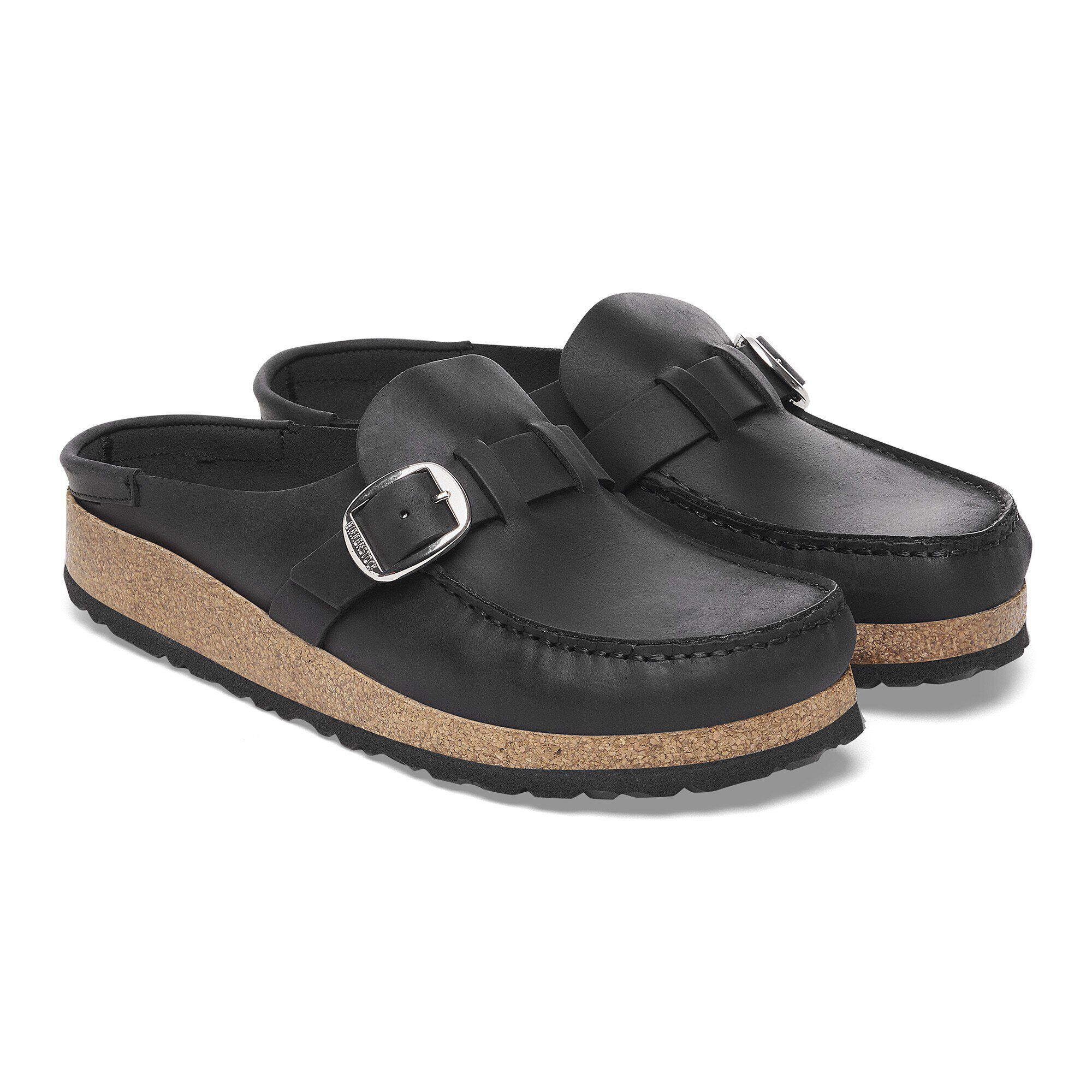 Buckley Natural Leather Oiled Black | BIRKENSTOCK