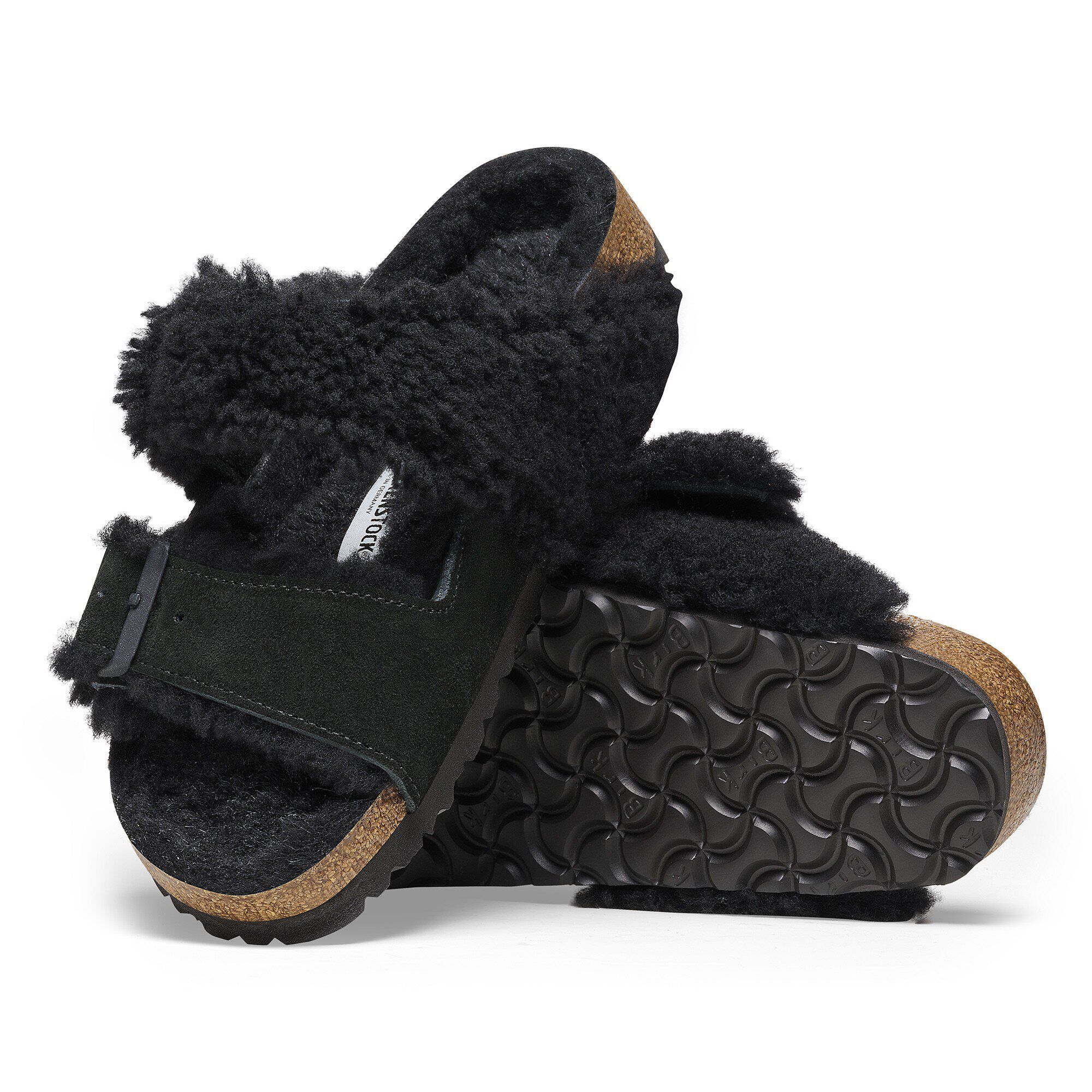 Arizona Teddy Split Suede Leather Coated Black | BIRKENSTOCK Arizona Teddy Split Suede Leather Coated Black | BIRKENSTOCK