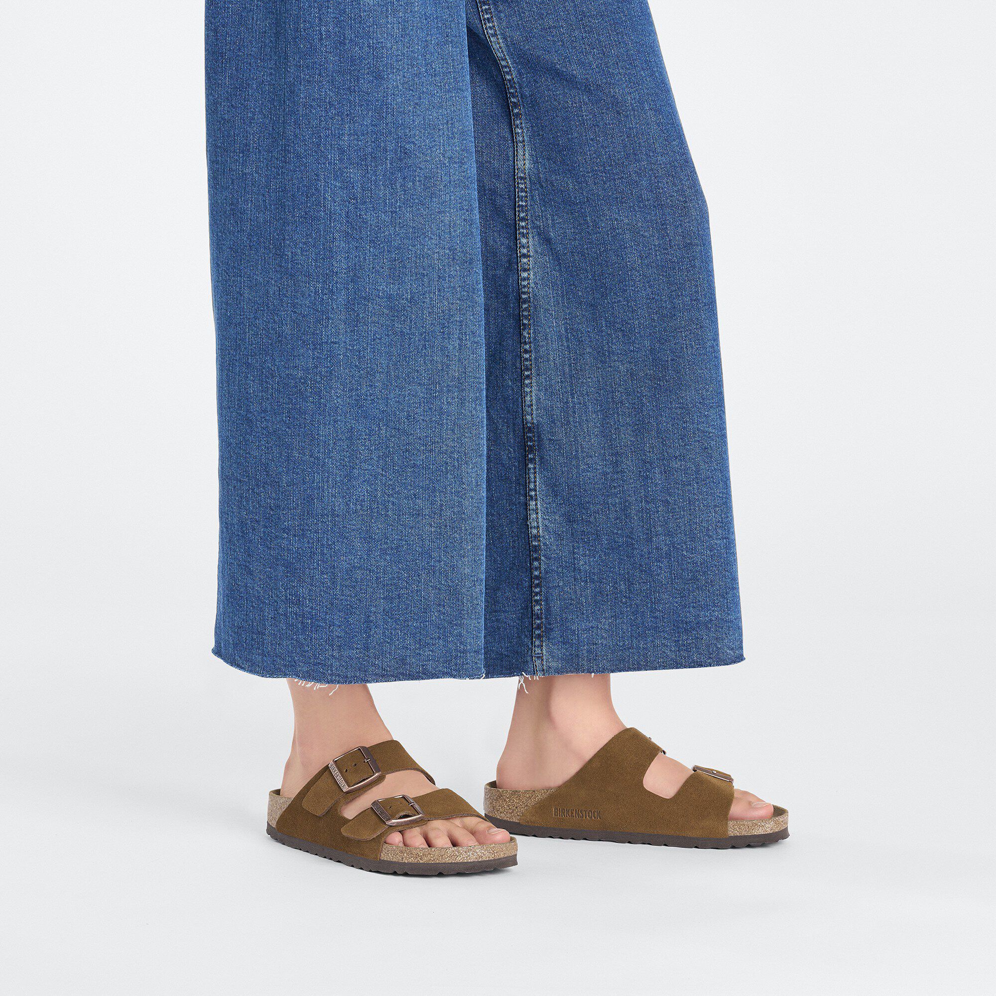 BIRKENSTOCK 青 スエード マジックテープ サンダル BIRKENSTOCK 青 スエード マジックテープ サンダル Arizona