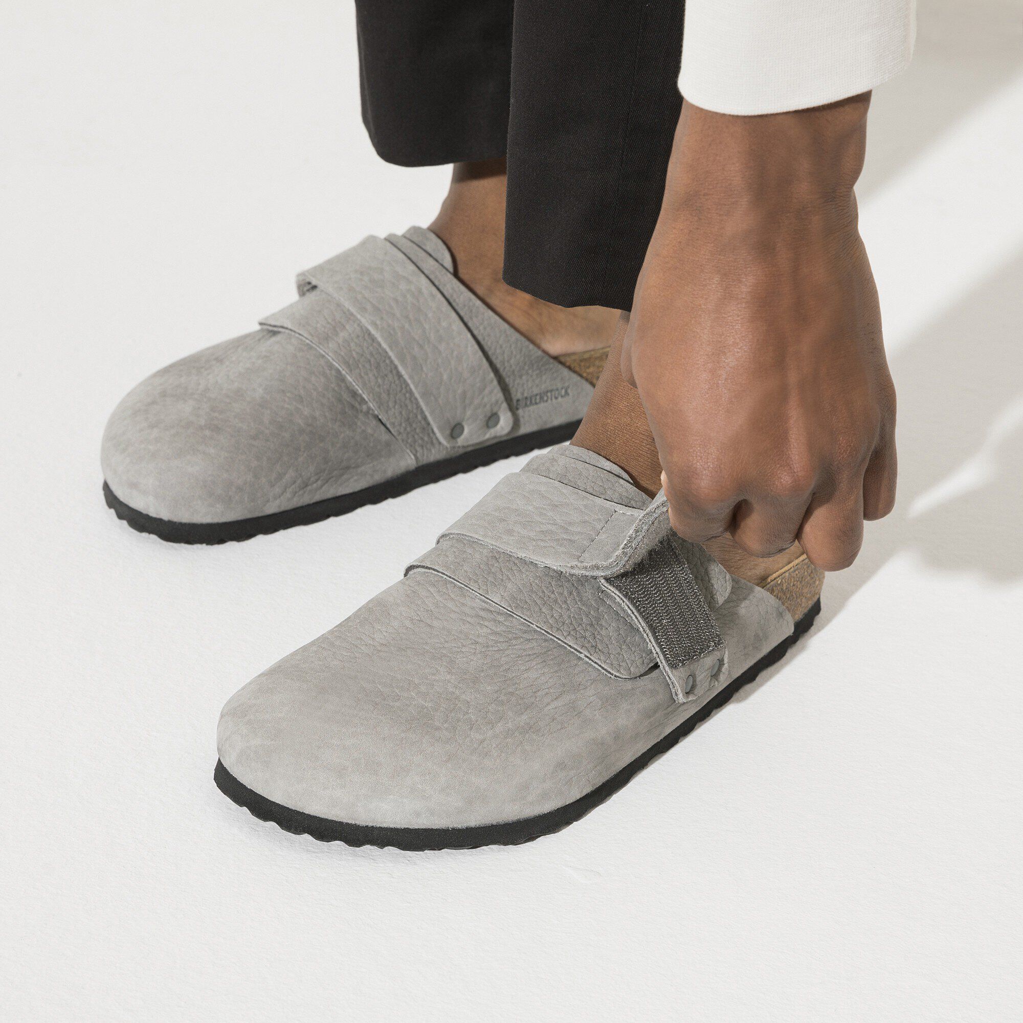 Nagoya Nubuk Leather Desert Buck Whale Gray | BIRKENSTOCK