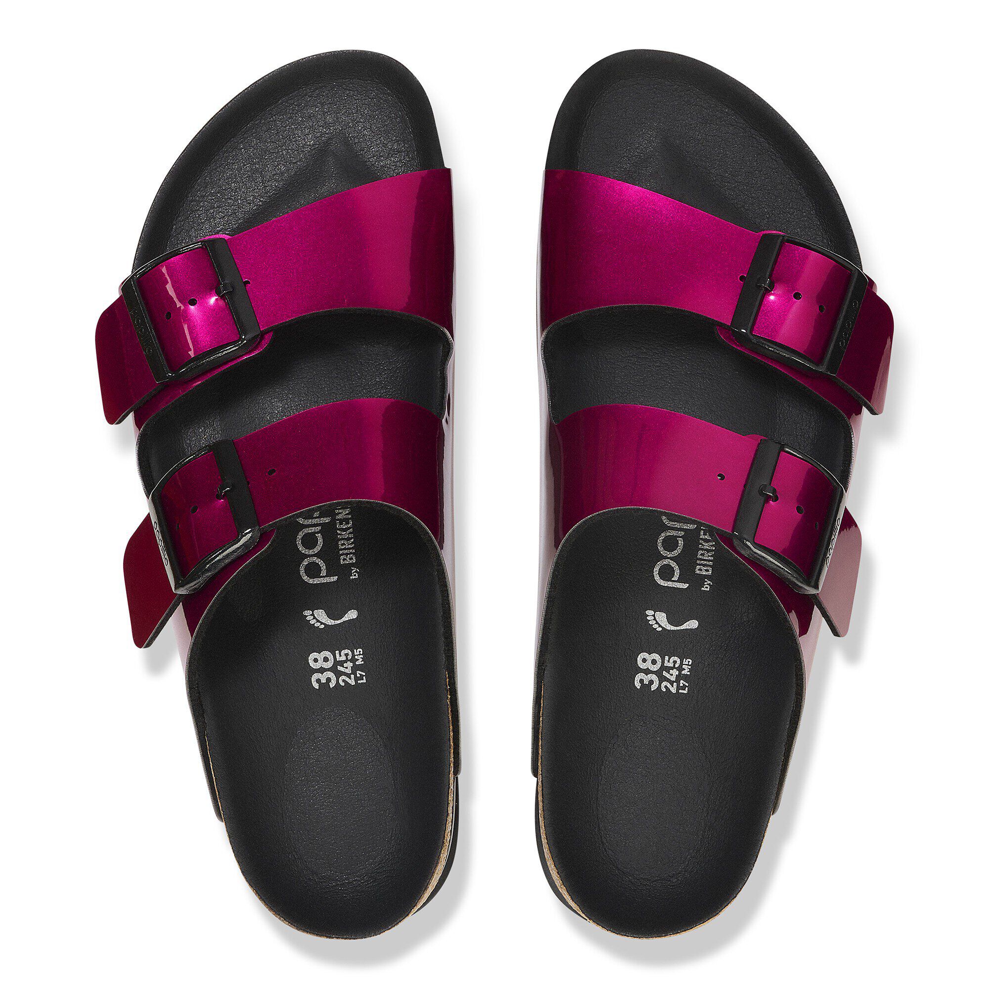 Arizona PAP Flex Platform Birko-Flor Patent Steel Magenta Arizona PAP Flex Platform Birko-Flor Patent Steel Magenta