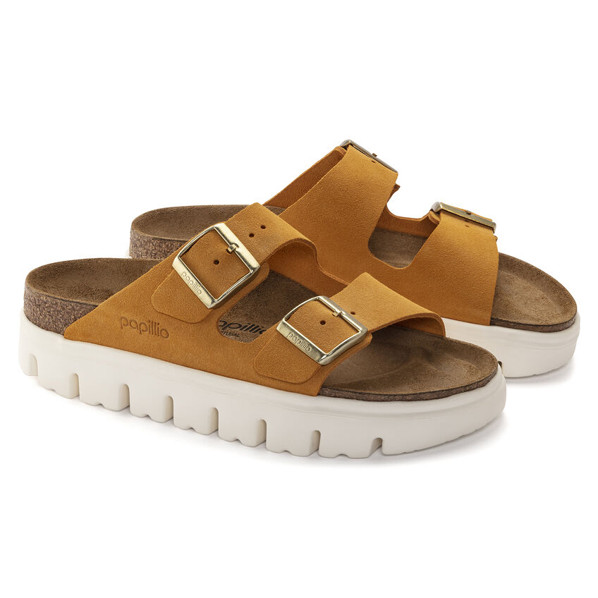 Chunky Suede Leather Apricot | BIRKENSTOCK