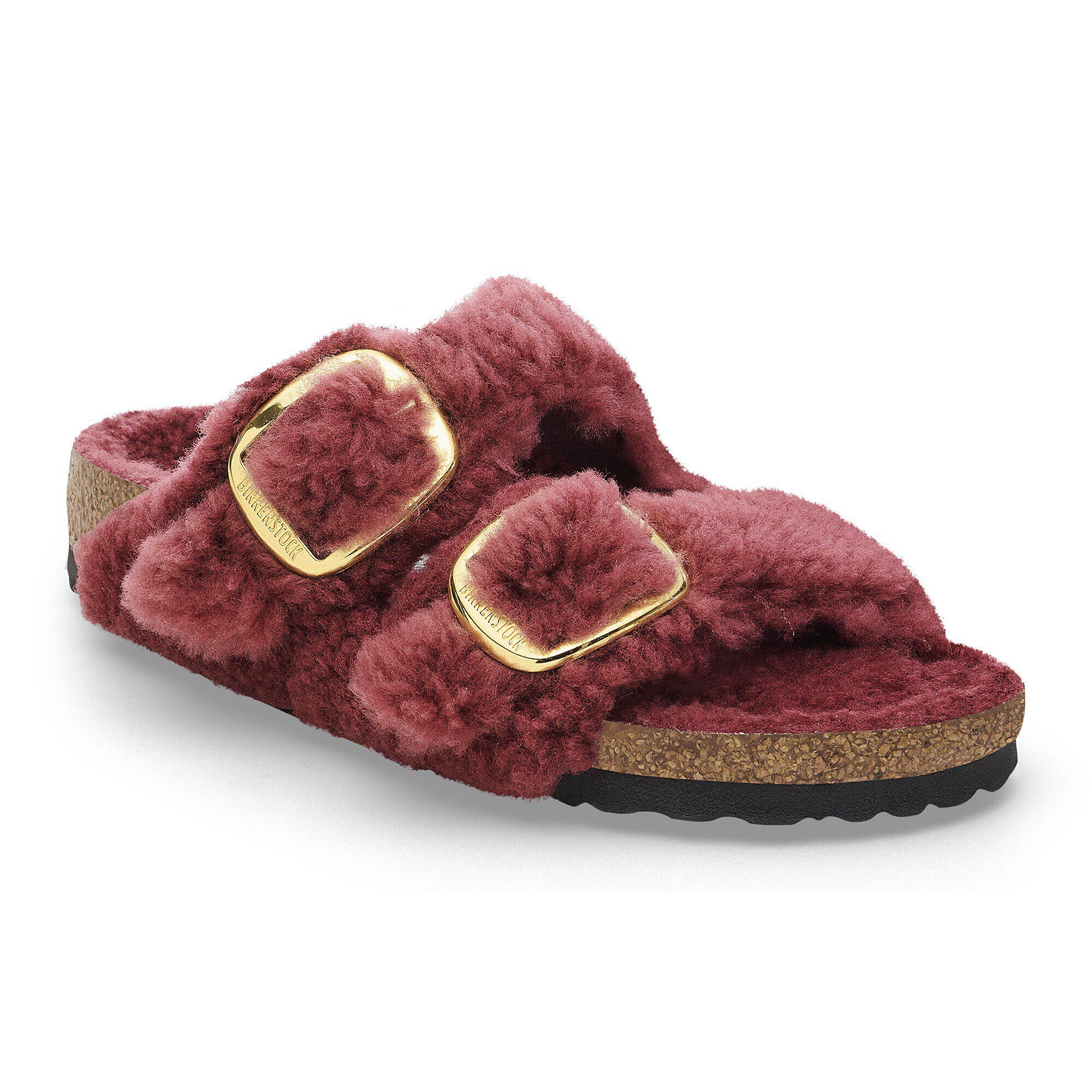 ビルケンシュトック　Arizona Fur Arizona Big Buckle Shearling Berry Crush | BIRKENSTOCK