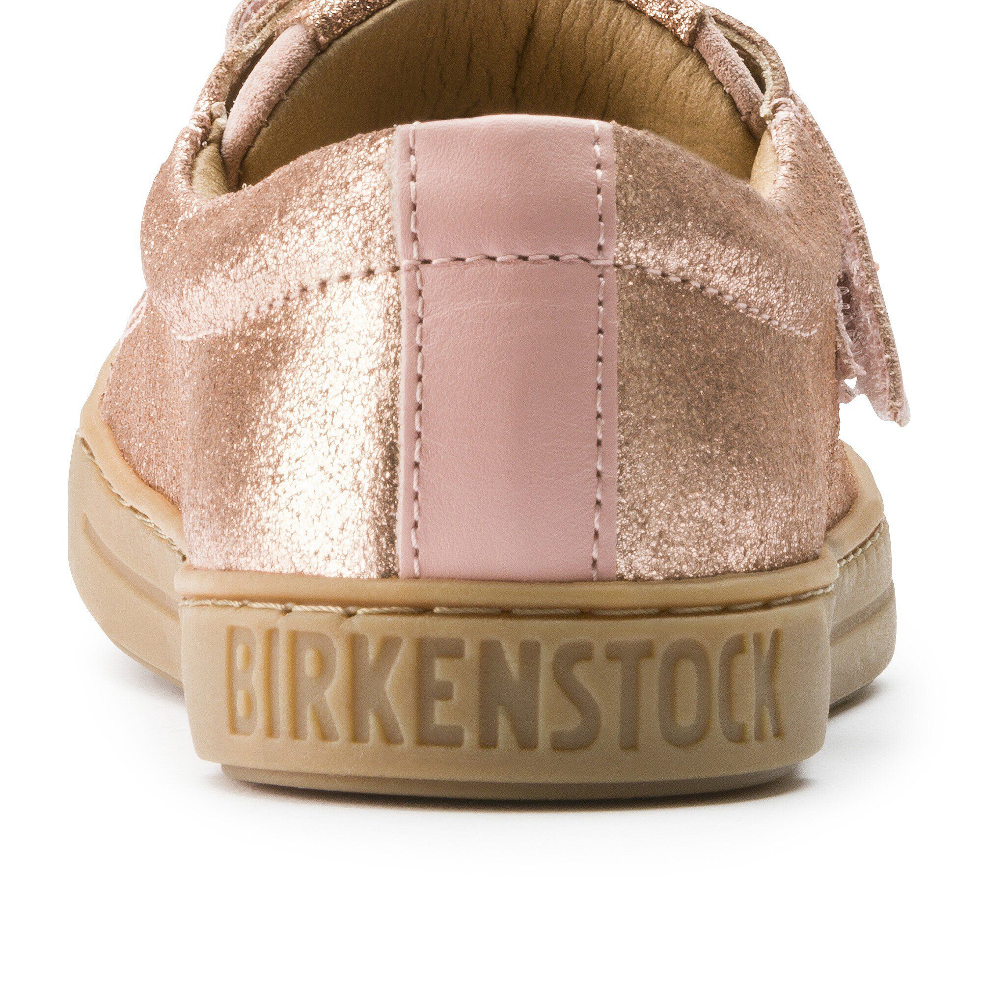 Arran Suede Leather Metallic Rose