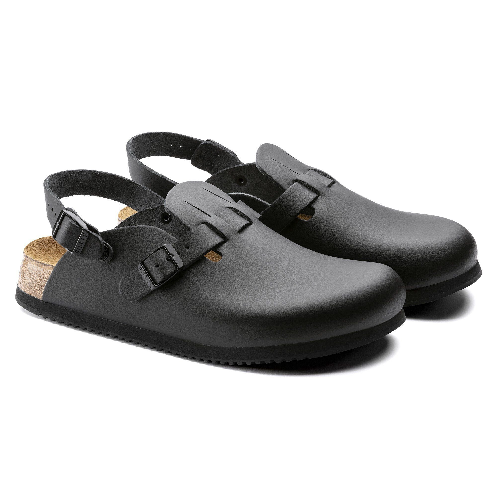 数量は多い  Natural Footbed Soft SL Kay Leather BIRKENSTOCK | Black 靴