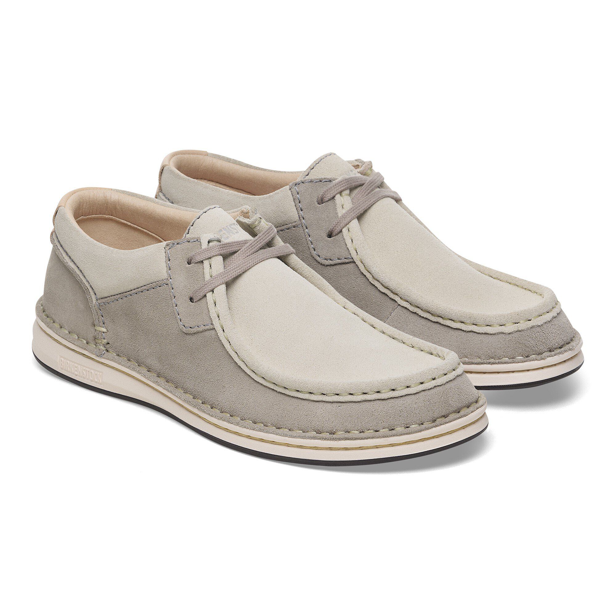 BIRKENSTOCK Pasadena Hi ベージュスエード23.0美品 Pasadena / パサデナ スエードレザー ストーンコイン/ホワイト