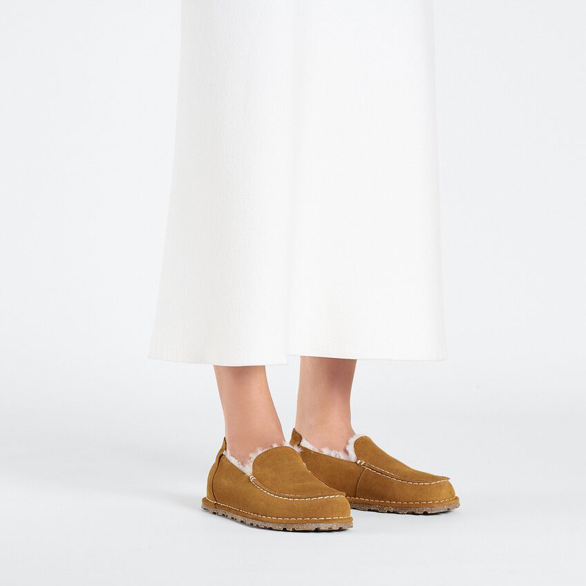 Utti Shearling Suede Leather