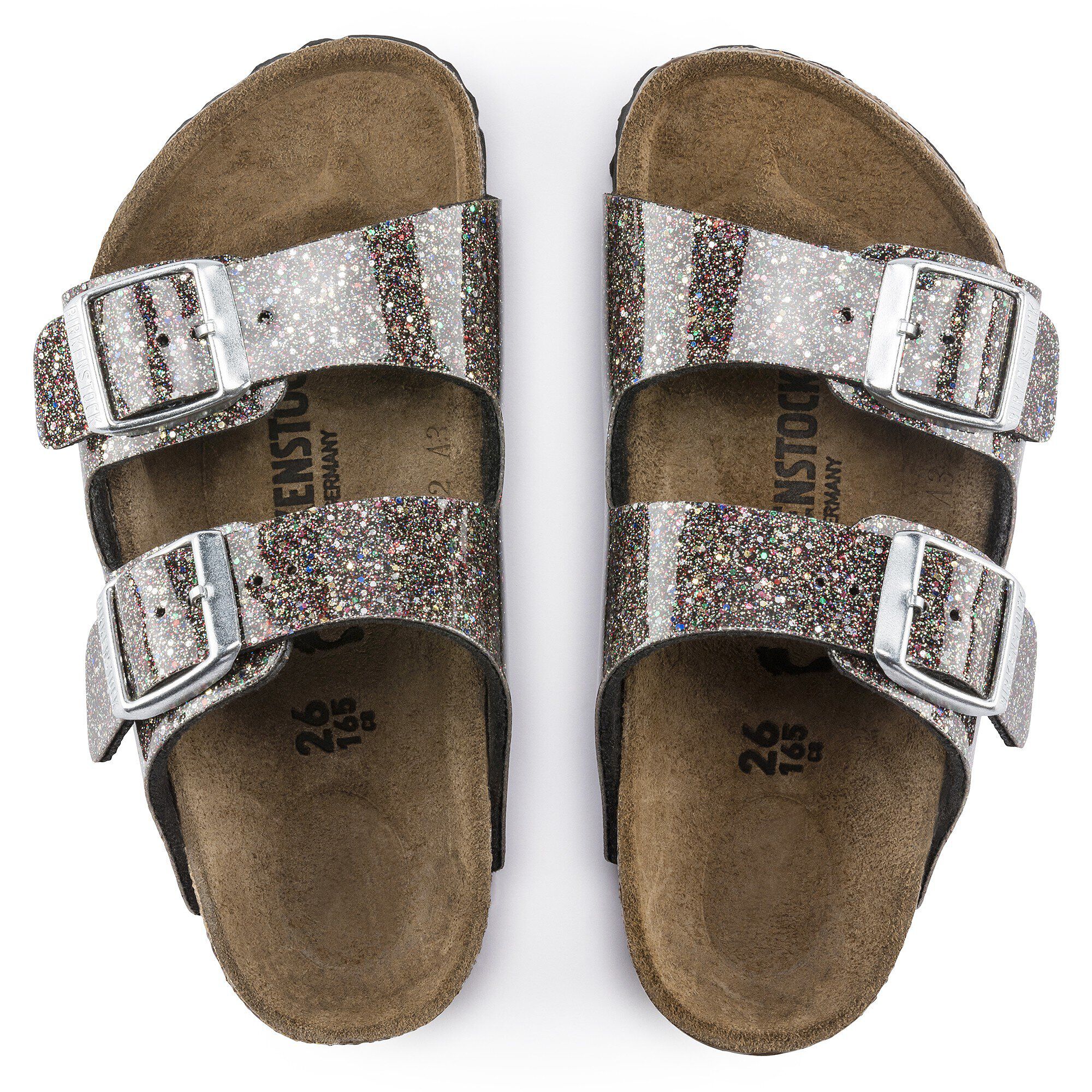 Arizona Kids Birko Flor Cosmic Sparkle Black Multi BIRKENSTOCK