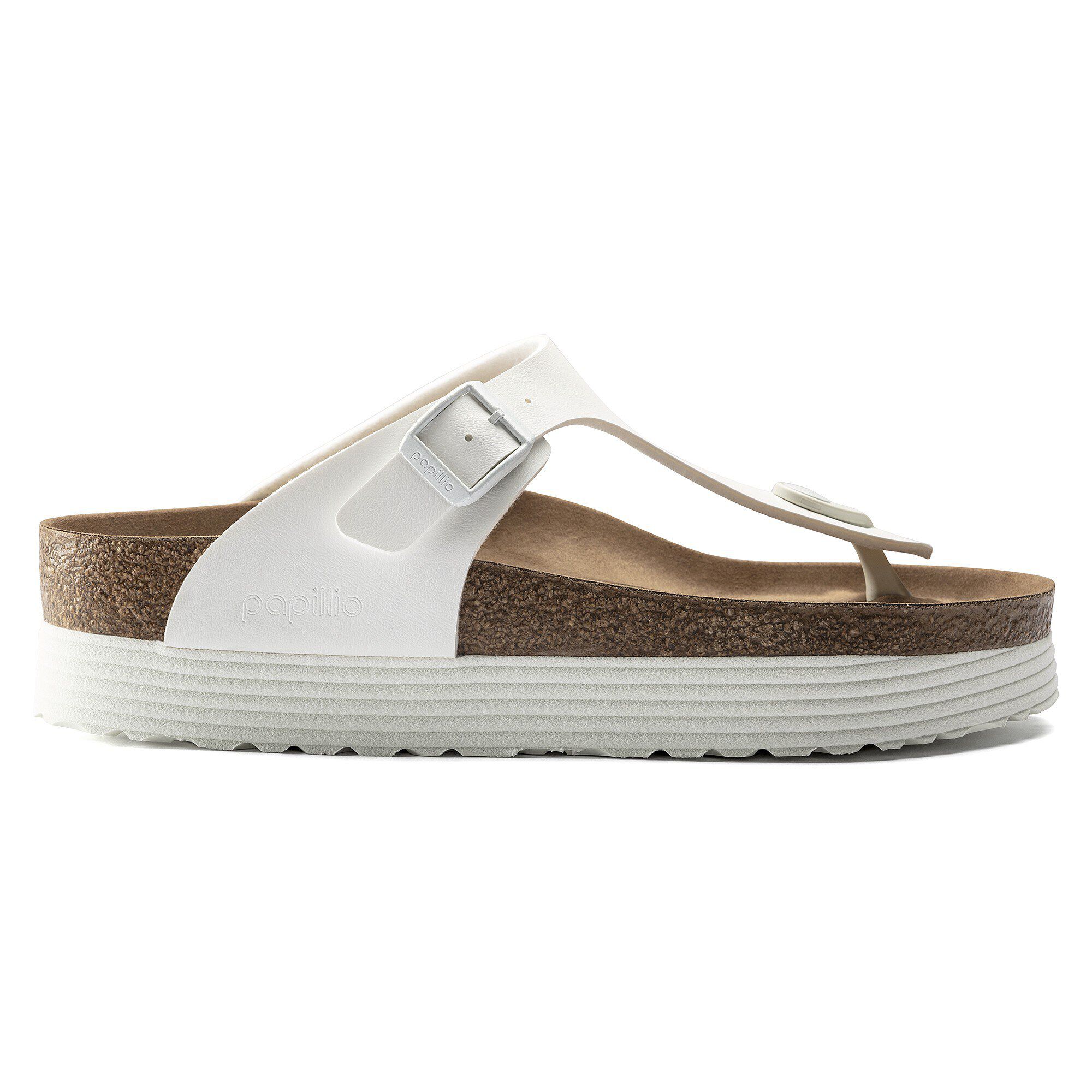 Gizeh Platform Vegan Birko Flor White BIRKENSTOCK