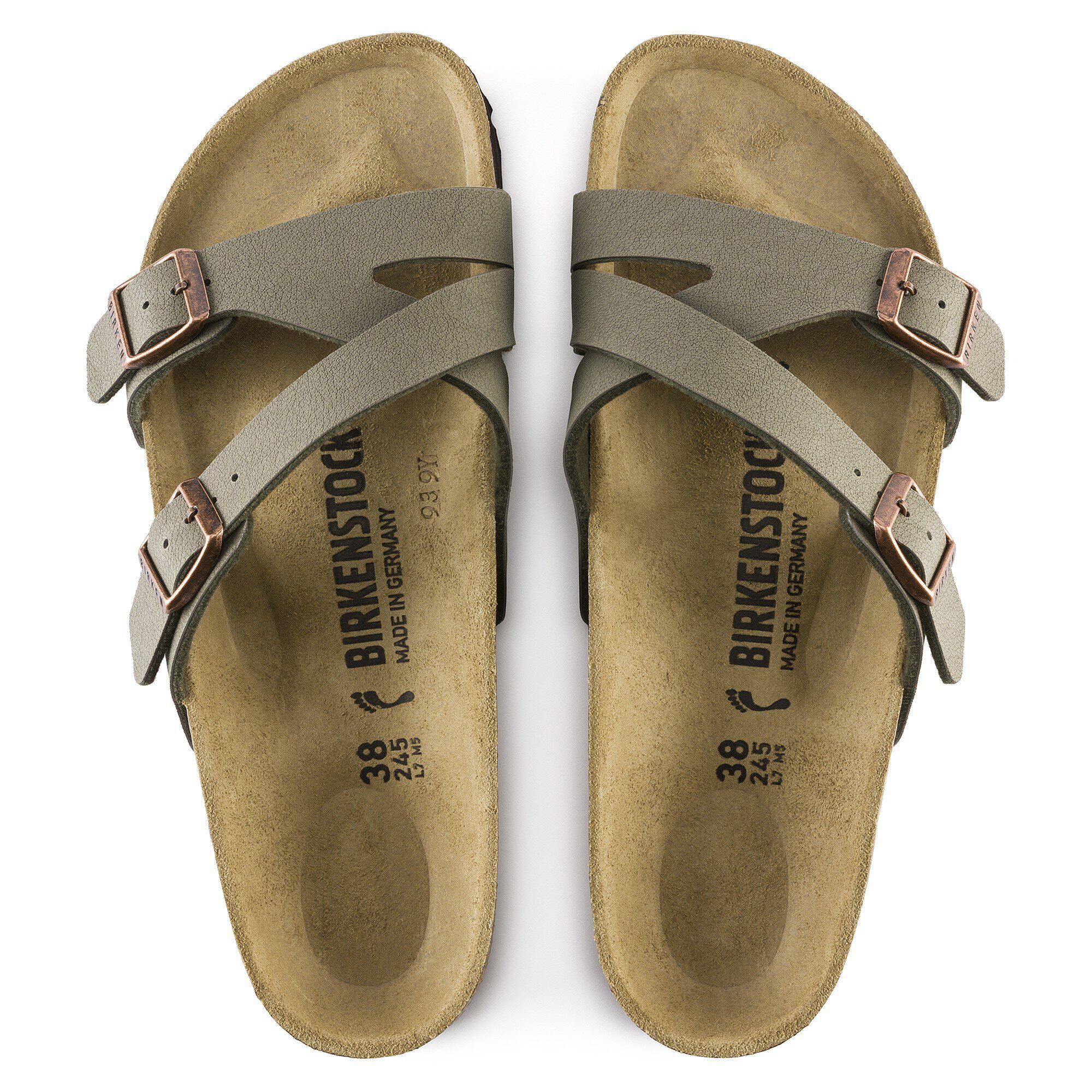 Yao Birko Flor Nubuk Stone BIRKENSTOCK