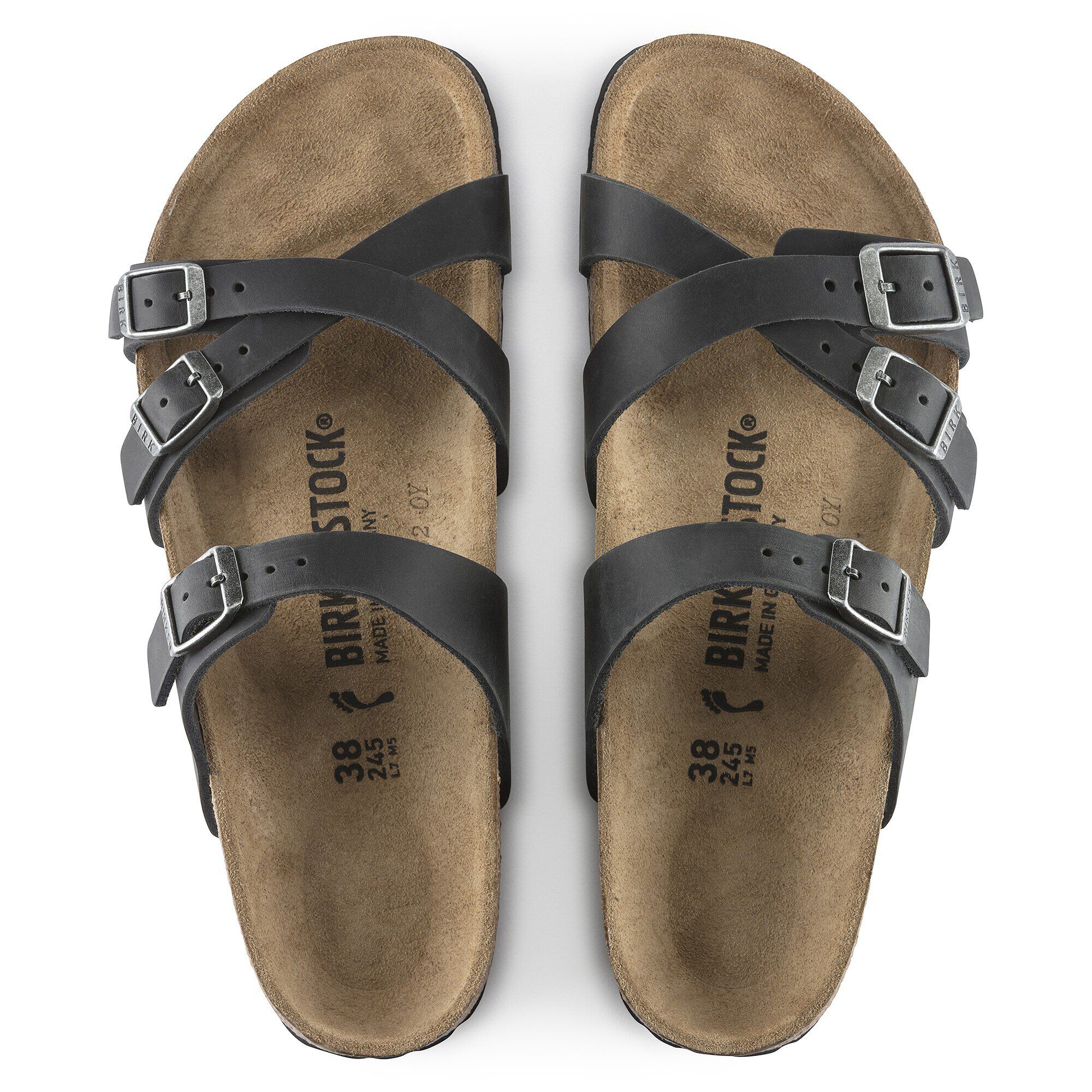 【絶品】 / Franca フランカ BIRKENSTOCK | ブラック オイルドレザー 靴