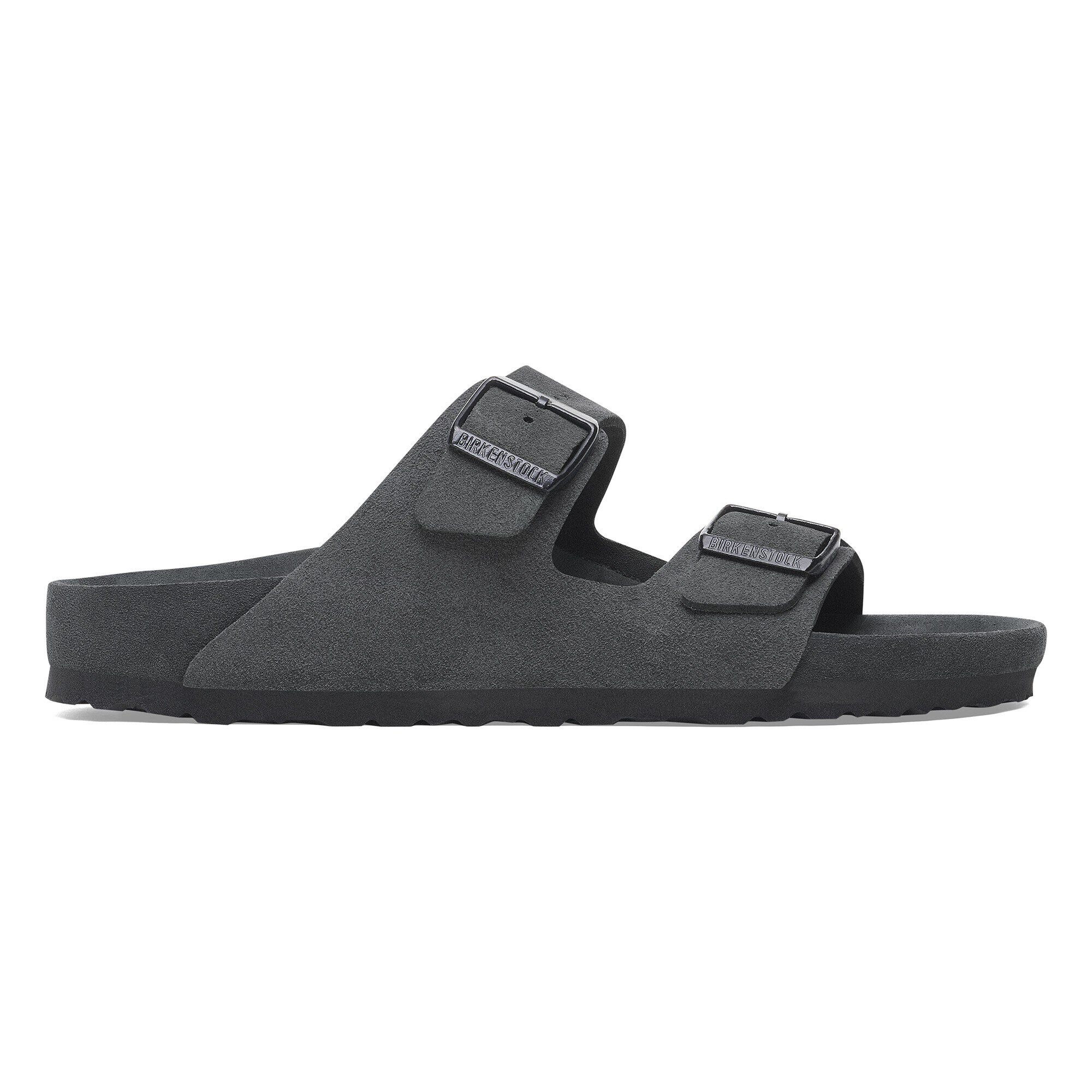 Arizona BS Suede Leather Allover Charcoal | BIRKENSTOCK