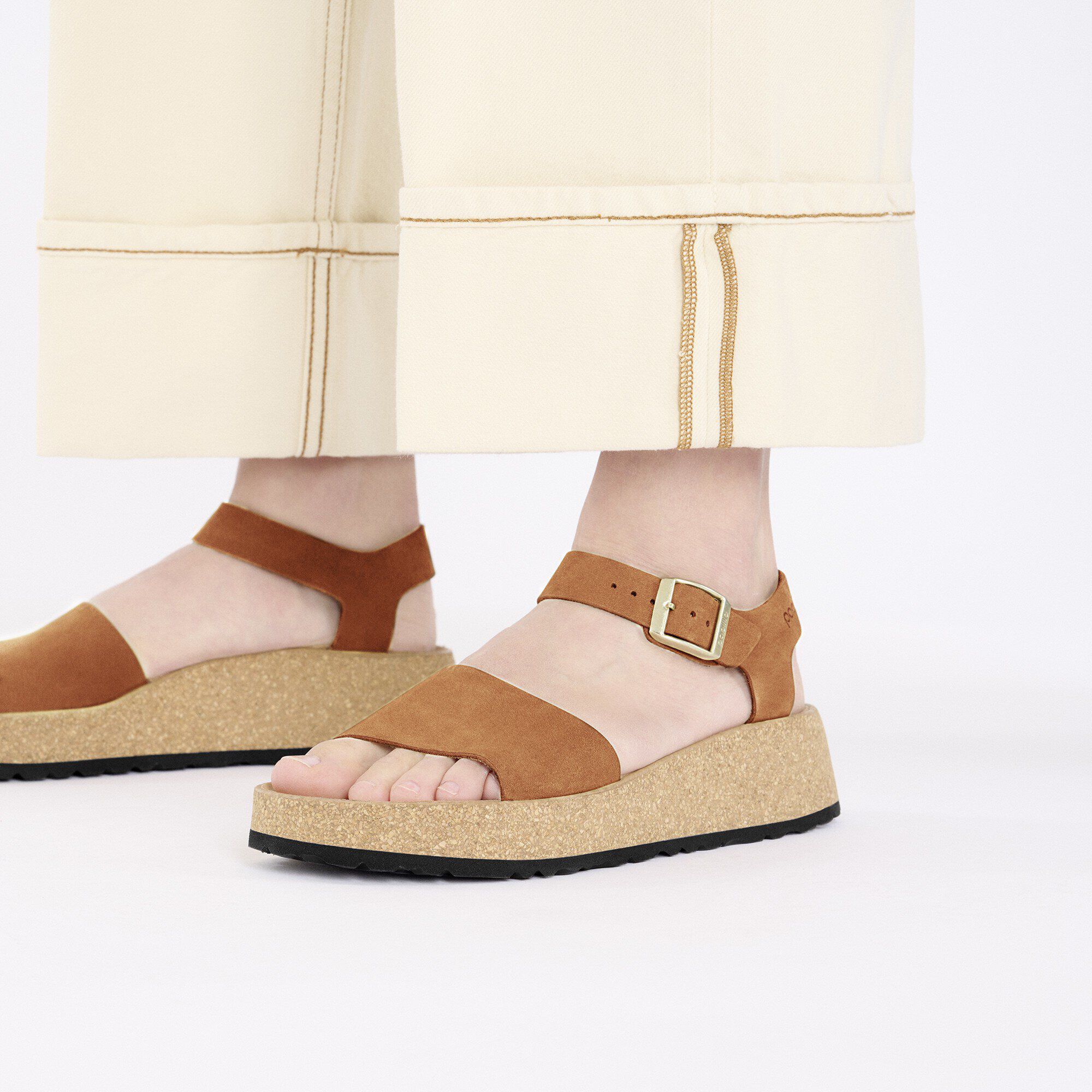 Fake birkenstocks with ankle strap on sale