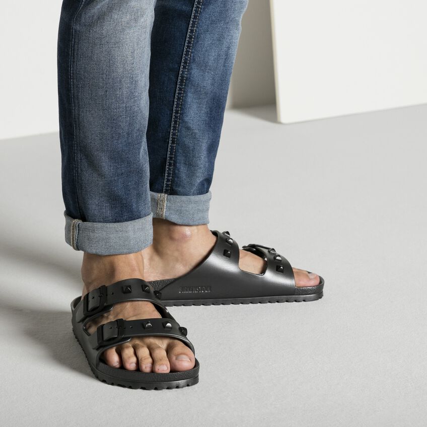 birkenstock women's arizona essentials eva sandals anthracite