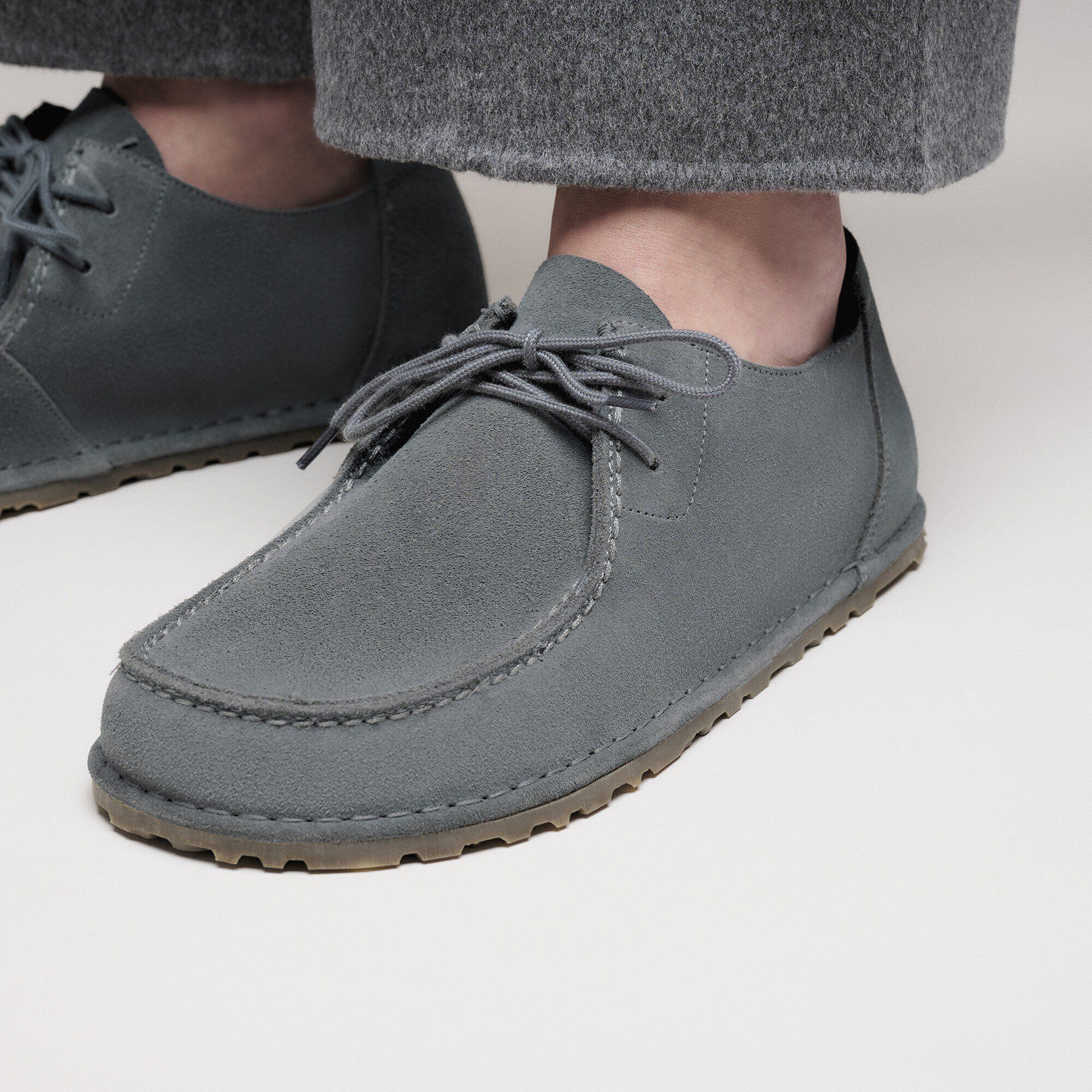 BIRKENSTOCK モカシン グレー スエード　ウッティレース BIRKENSTOCK メンズ ウッティ レース グレイトープ Utti Lace