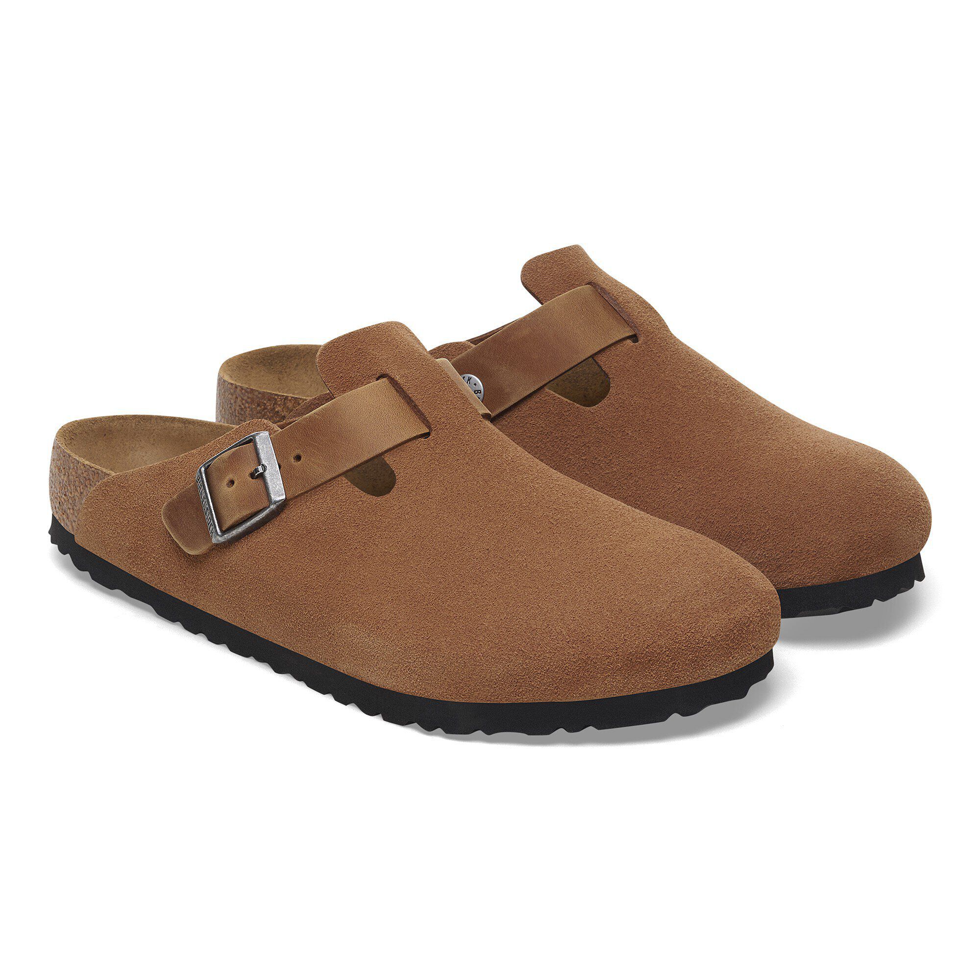 Boston BS Mixed Leather Cognac | BIRKENSTOCK