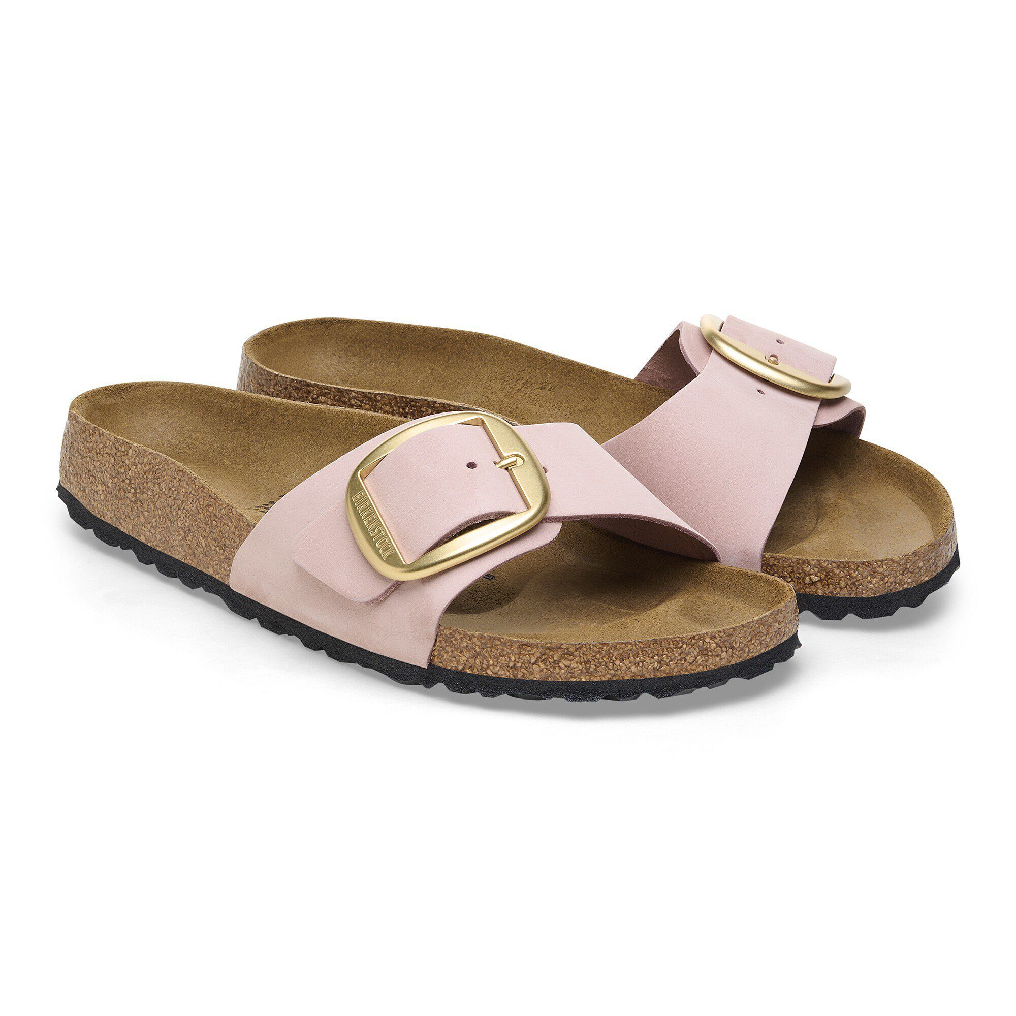 Madrid Big Buckle Nubuk Leather Soft Pink | BIRKENSTOCK