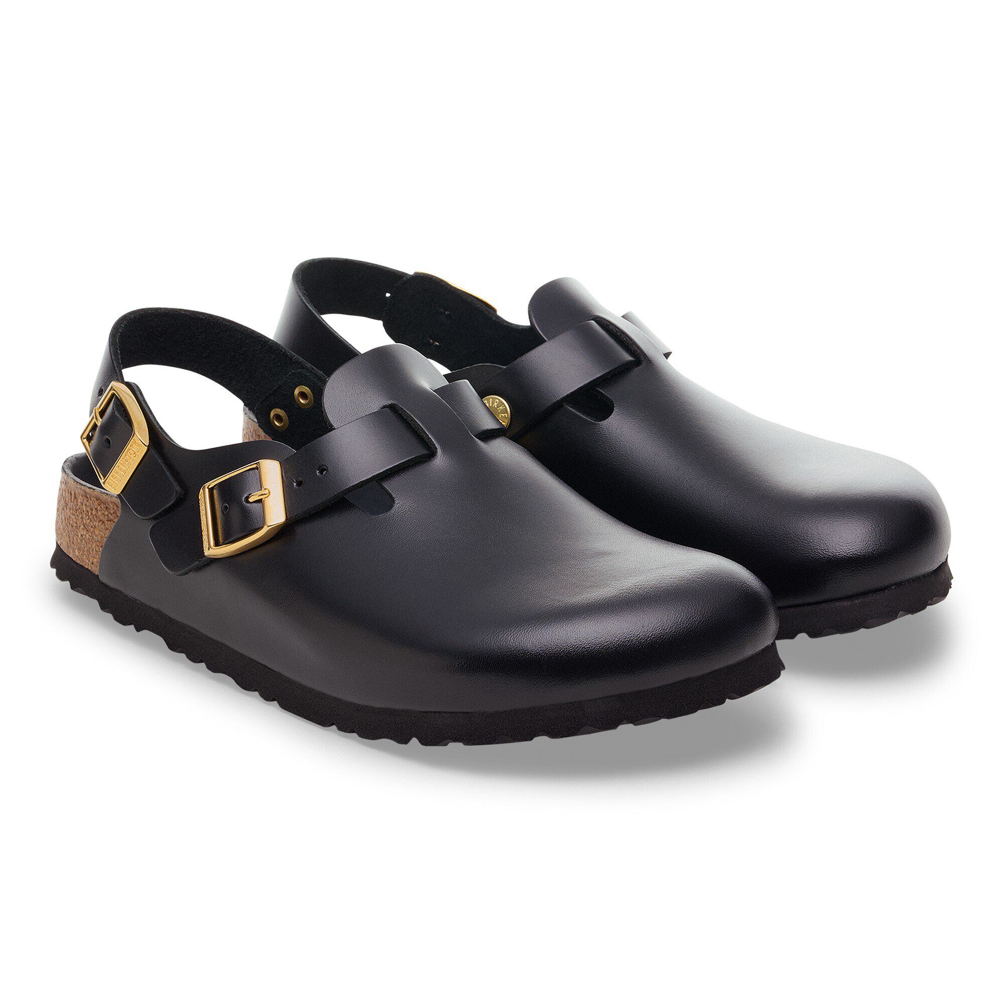 Tokio II Natural Leather Black New Dressy Leather | BIRKENSTOCK