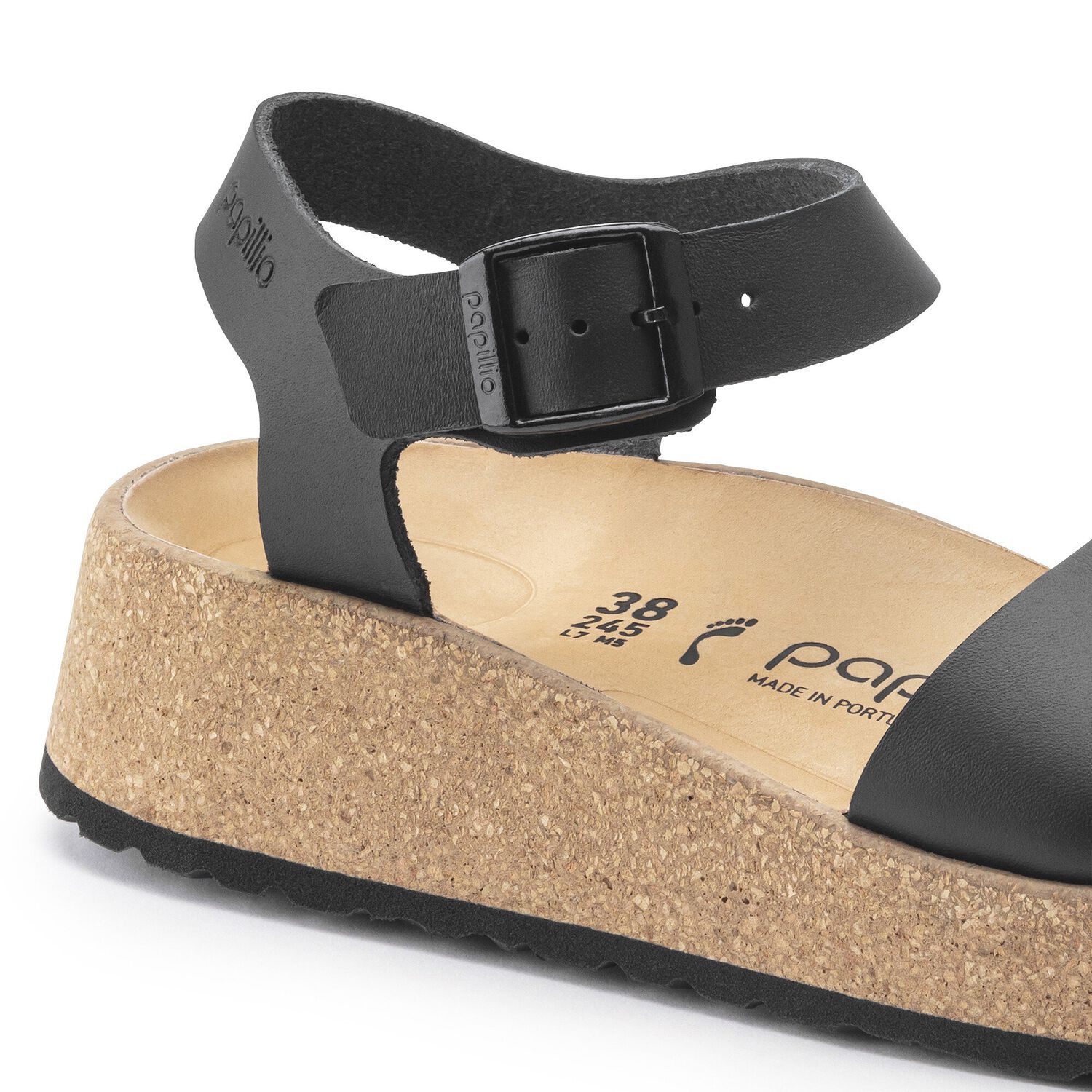 Glenda Natural Leather Black BIRKENSTOCK