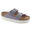 Arizona Platform Nubuck Leather Purple Fog