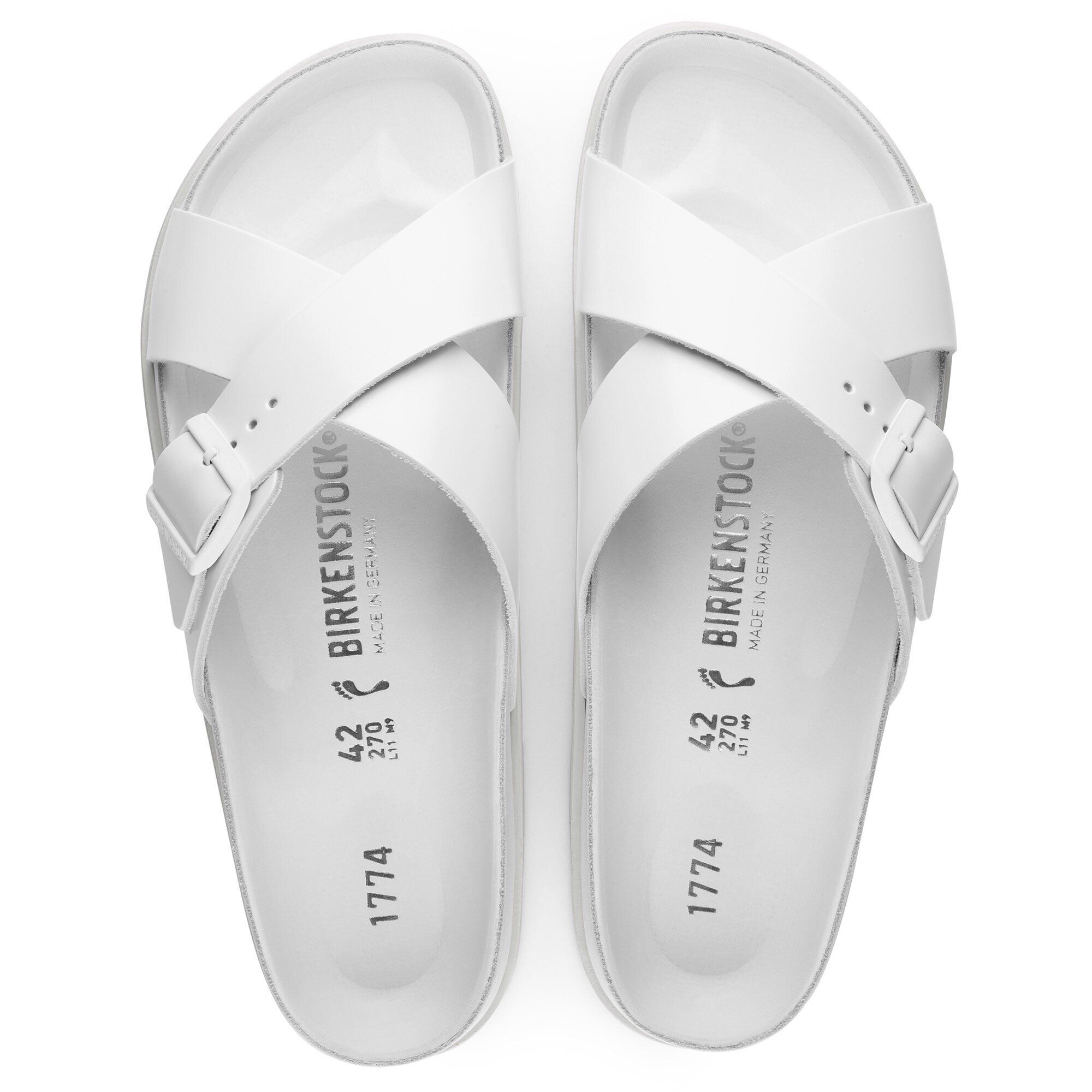再再販！ 1774 Siena BIRKENSTOCK | White Leather Natural 靴