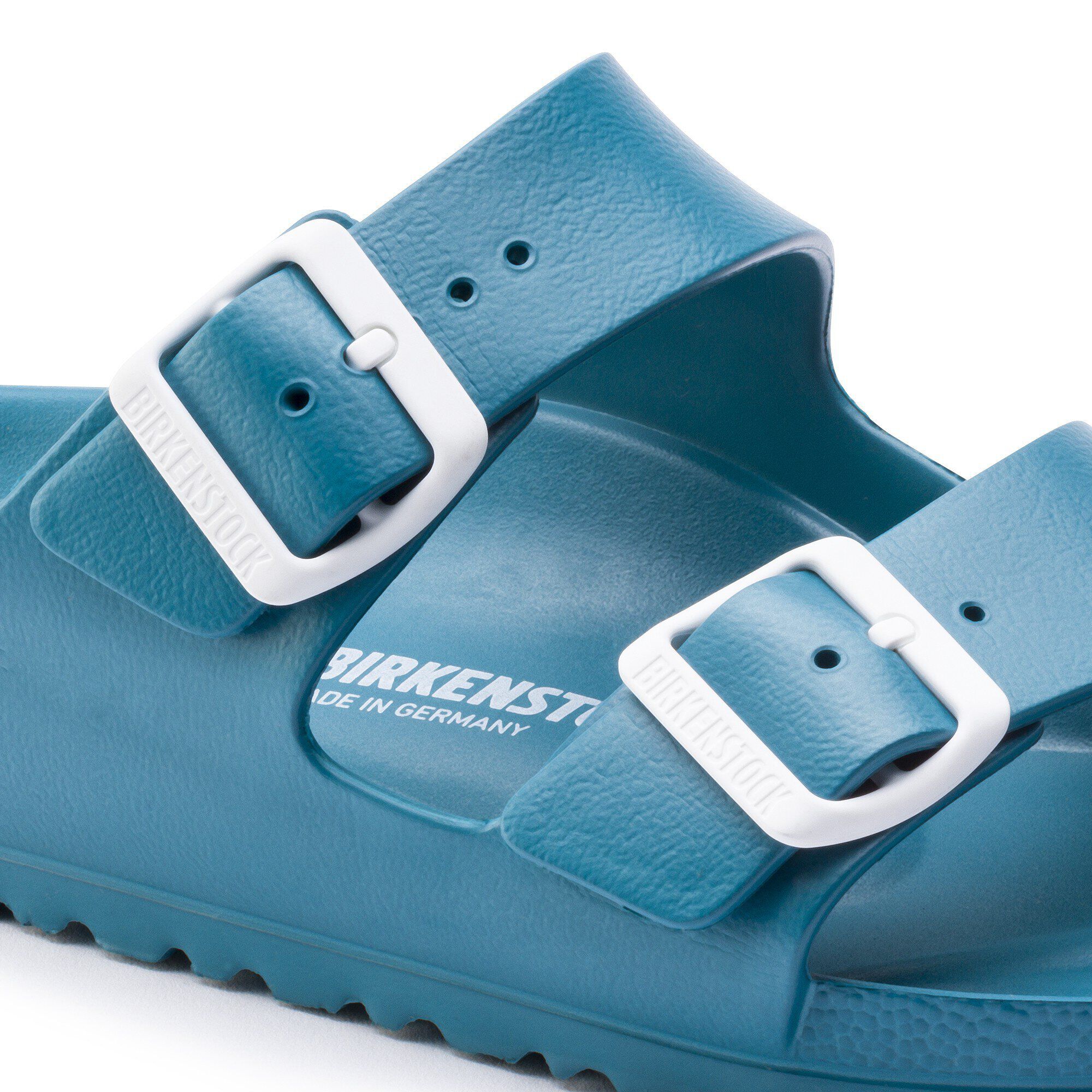 turquoise birkenstocks