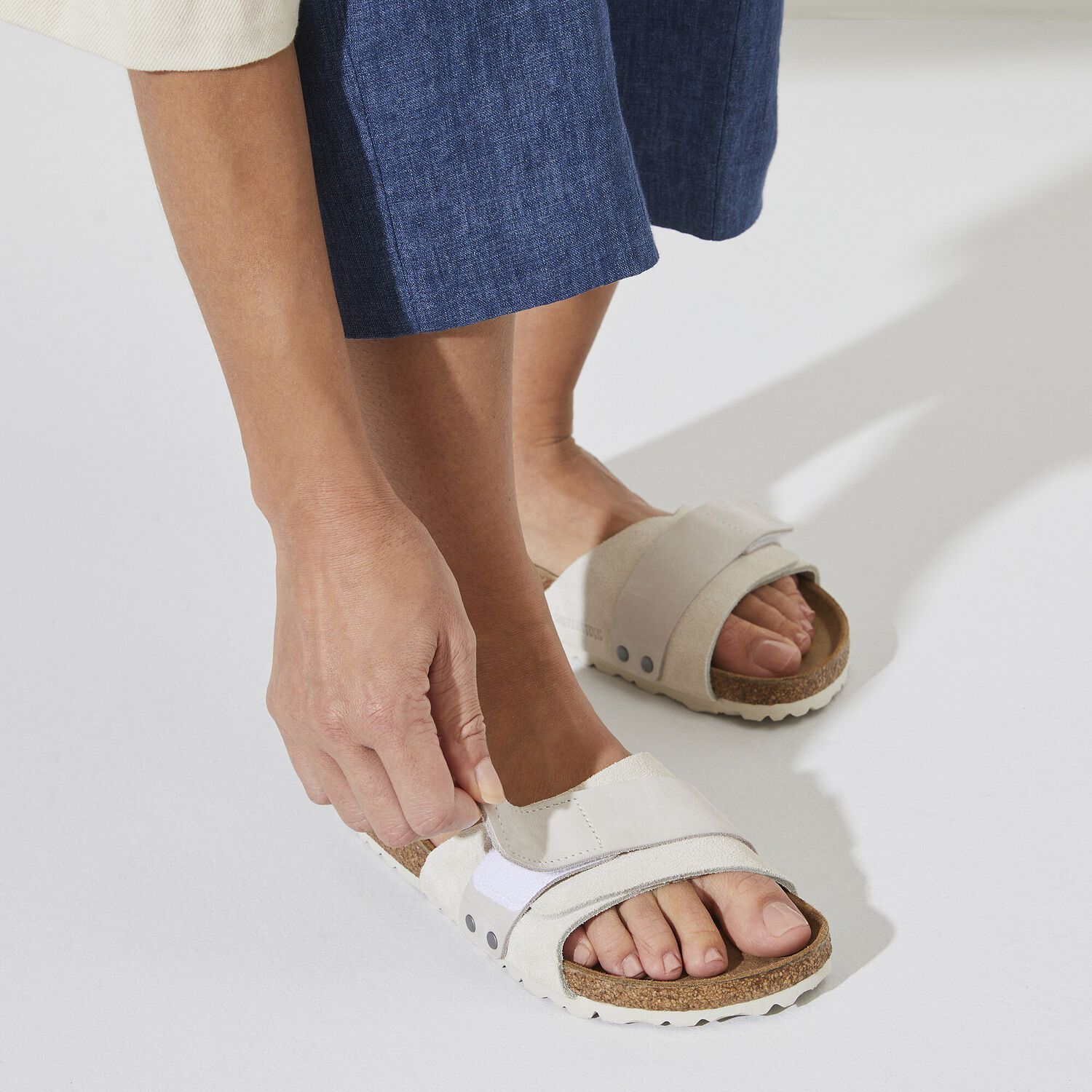 Oita Veloursleder Antique White BIRKENSTOCK