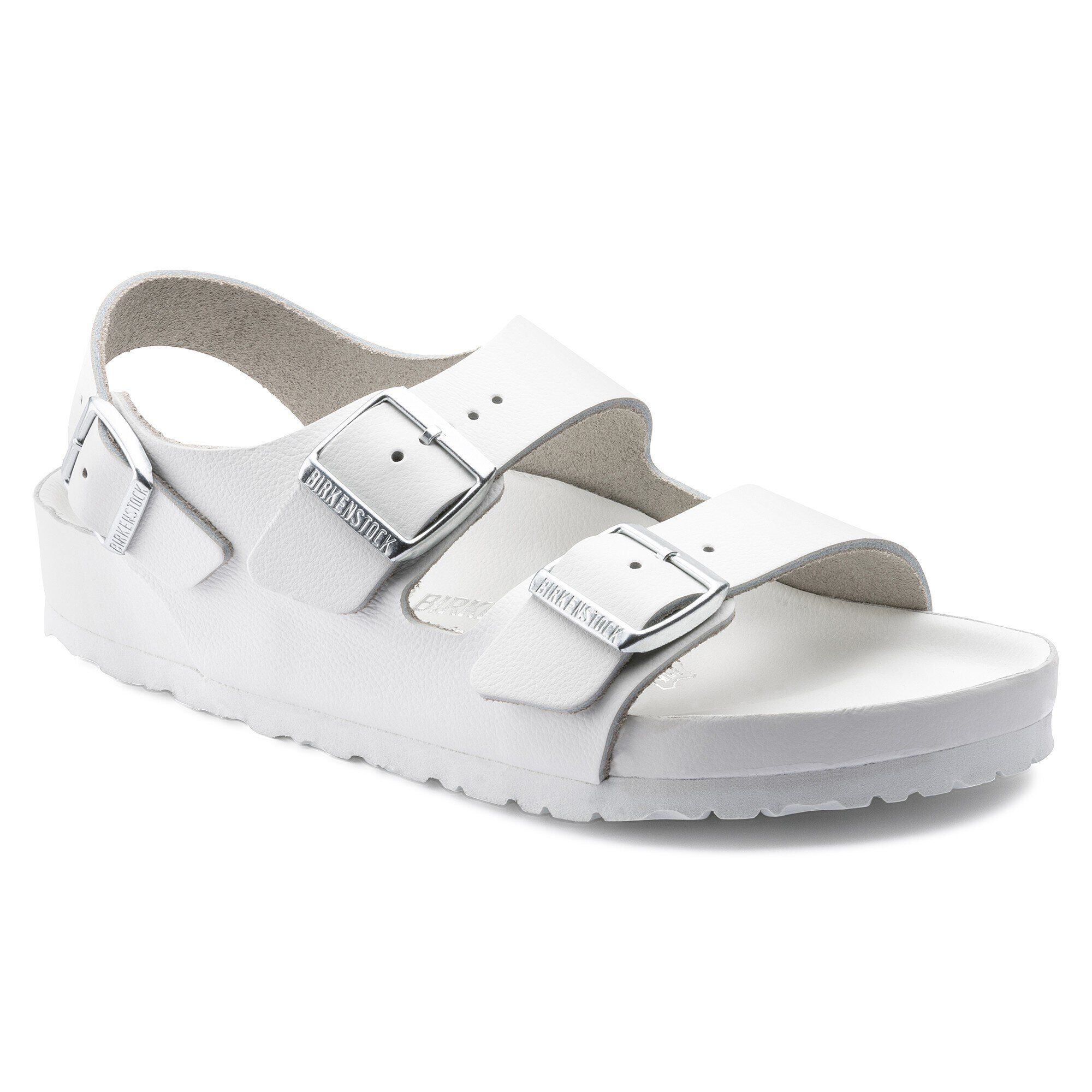 all white birkenstocks