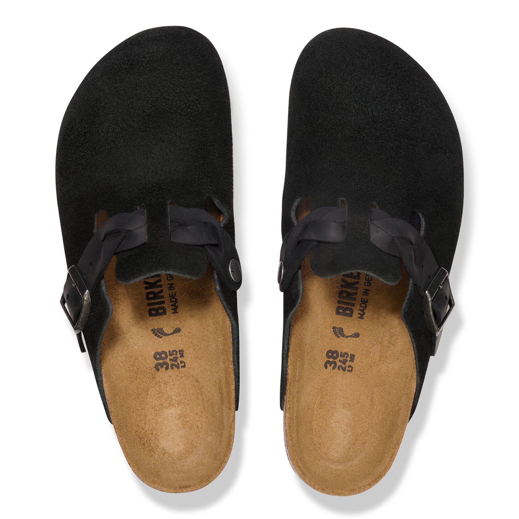 Boston / ボストン スエードレザー - ブラック Boston / ボストン スエードレザー ブラック | BIRKENSTOCK