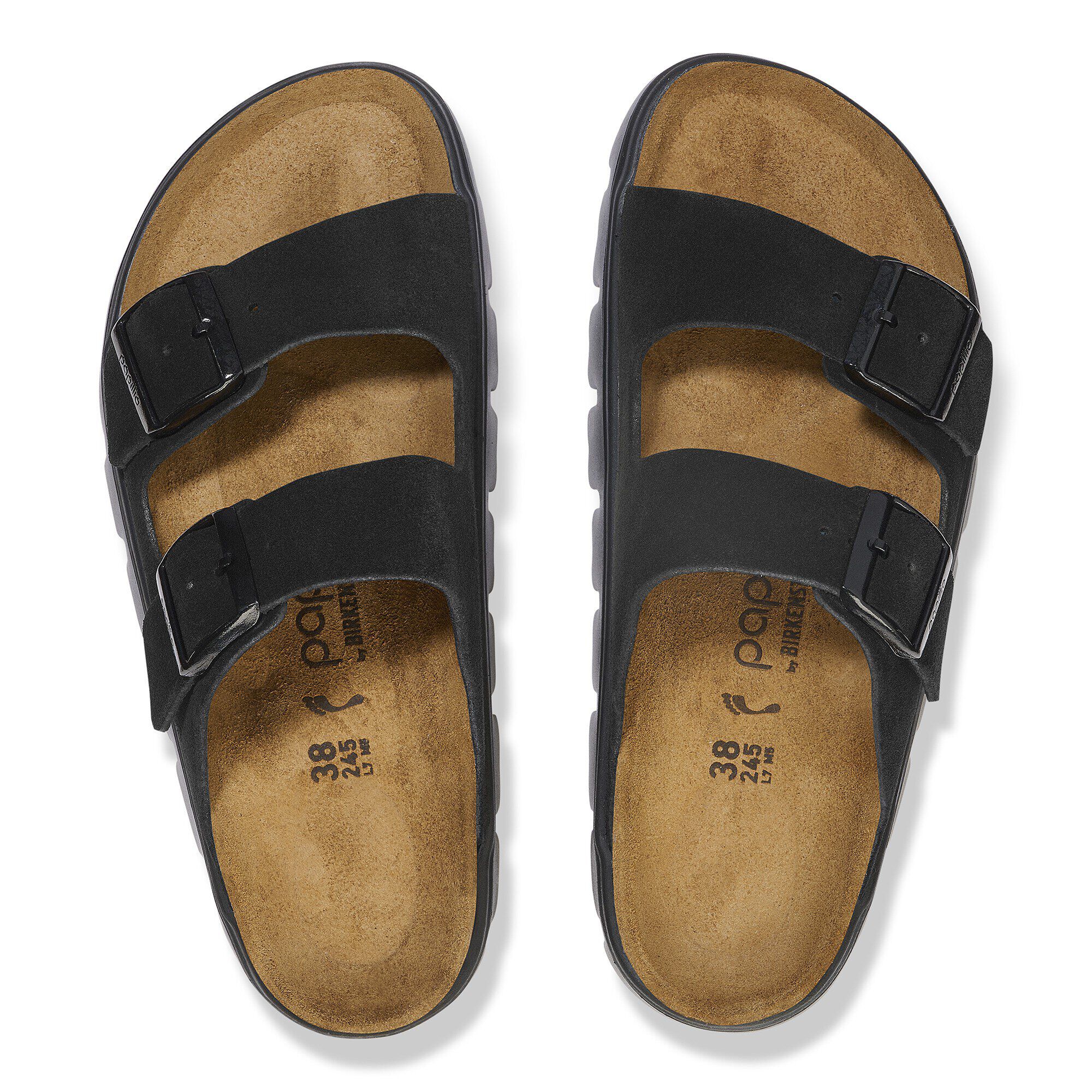 Arizona Veloursleder Black Black BIRKENSTOCK