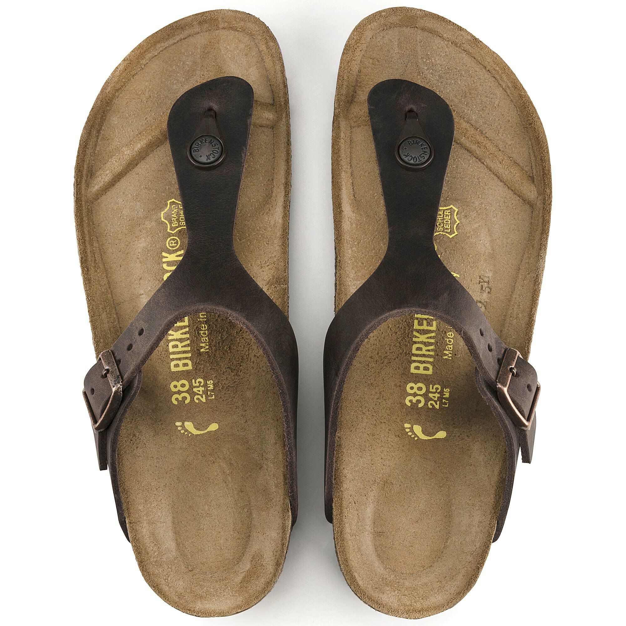 birkenstock gizeh tobacco oiled leather