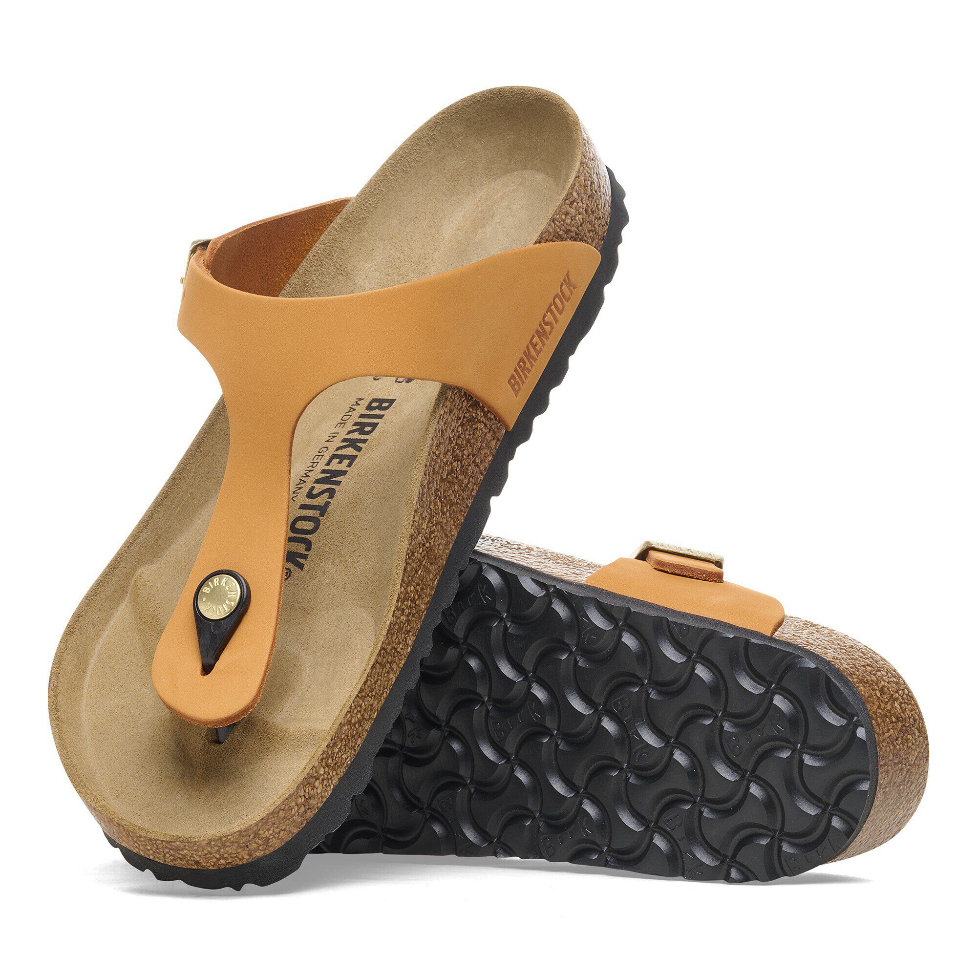 Gizeh Nubuk Leather Burnt Orange | BIRKENSTOCK