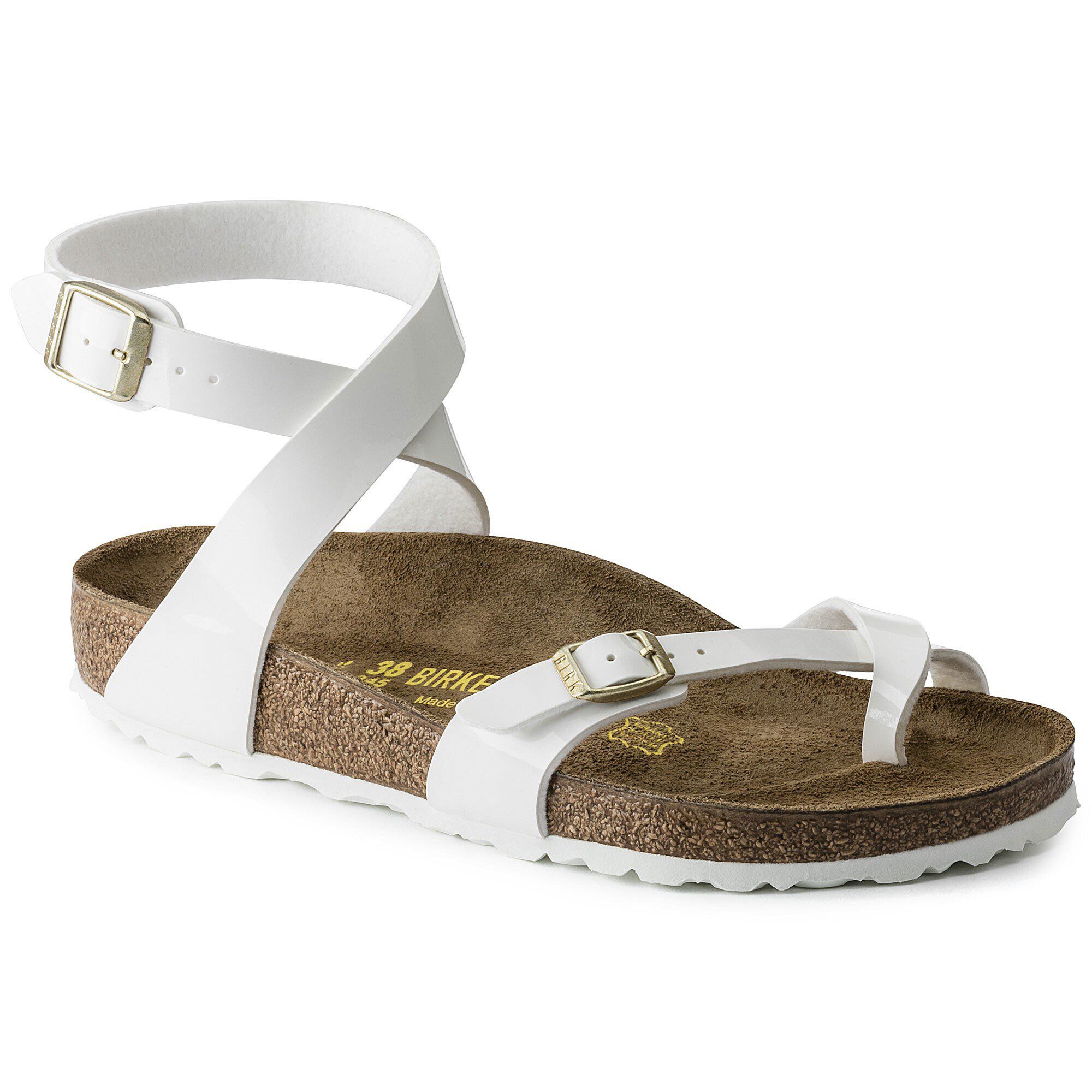 white yara birkenstocks