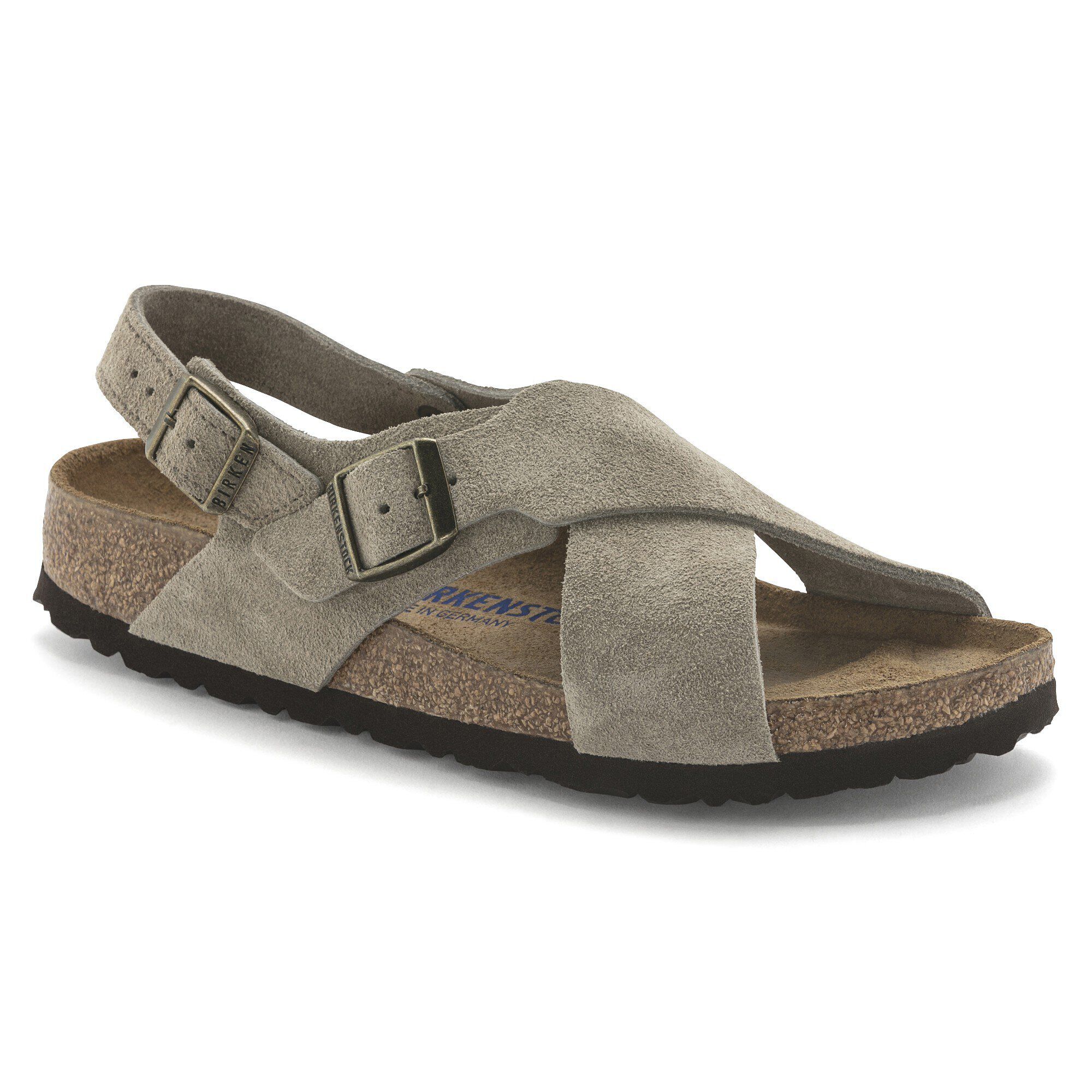 Tulum Suede Leather Taupe BIRKENSTOCK