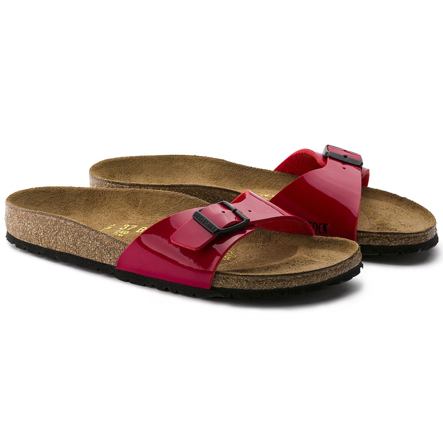 red patent madrid birkenstocks