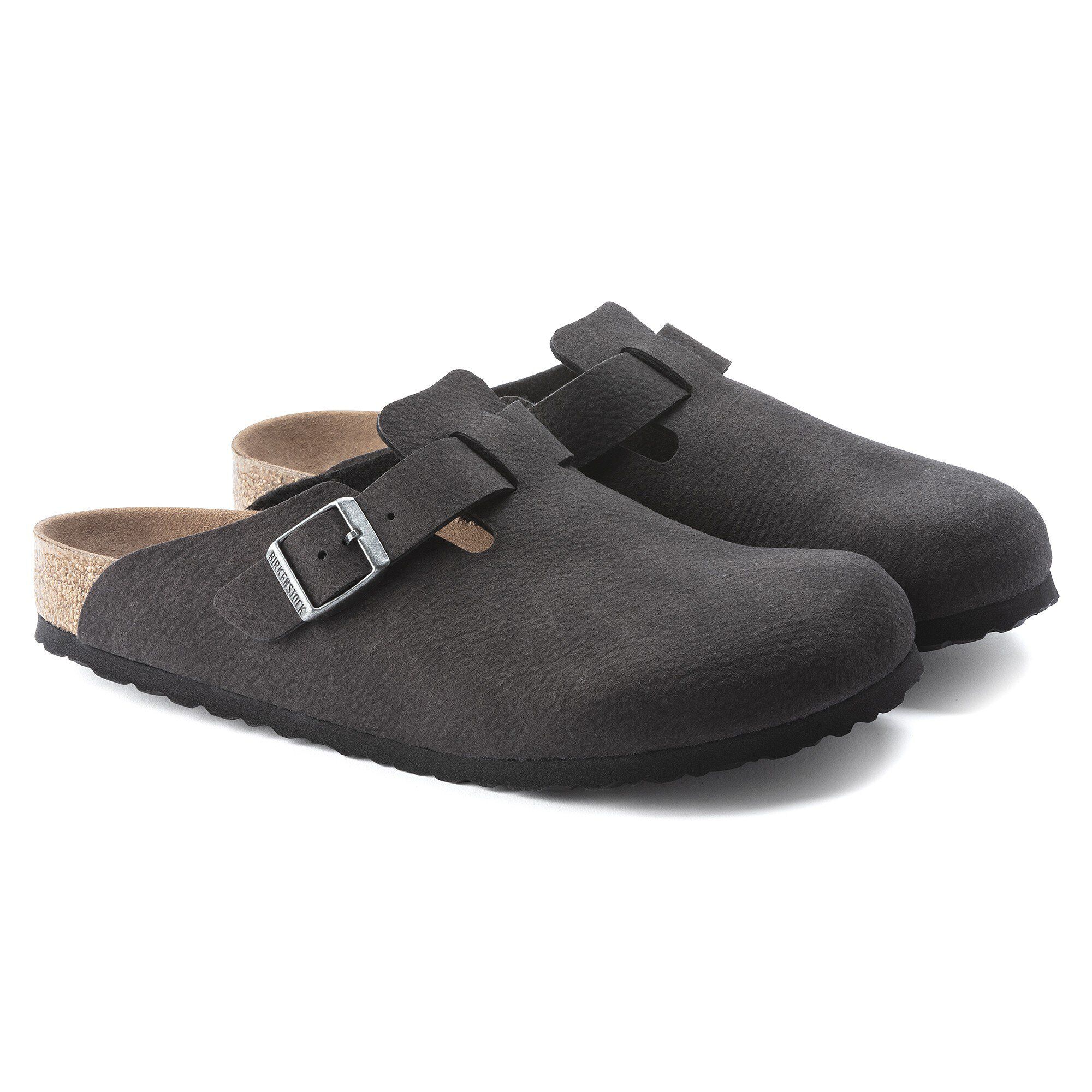 品多く Boston Synthetik Desert Dust Black | BIRKENSTOCK ローファー/革靴