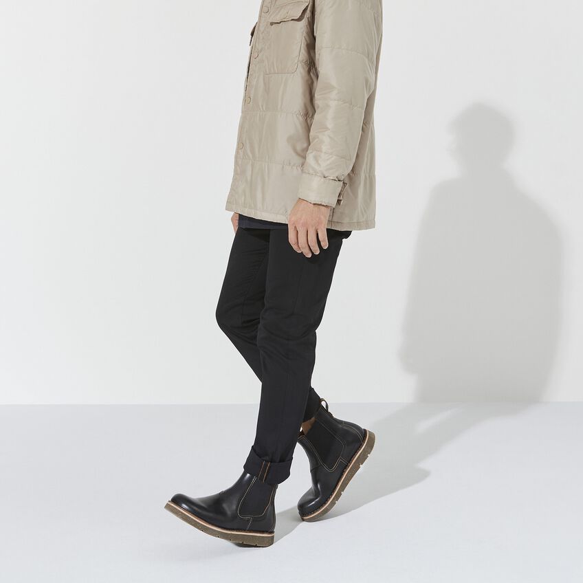 Birmingham Slip On Men Natural Leather Oiled