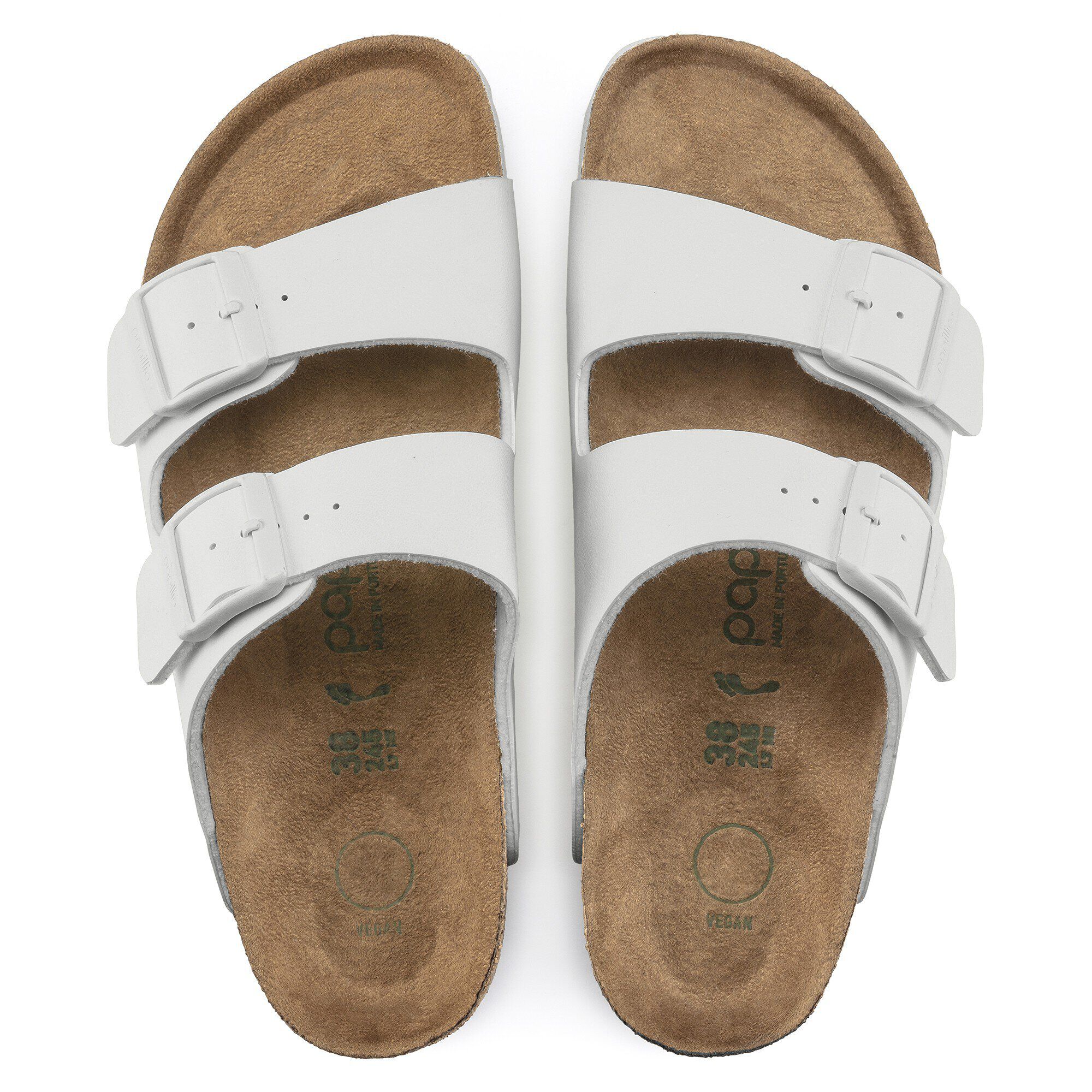white vegan birkenstocks