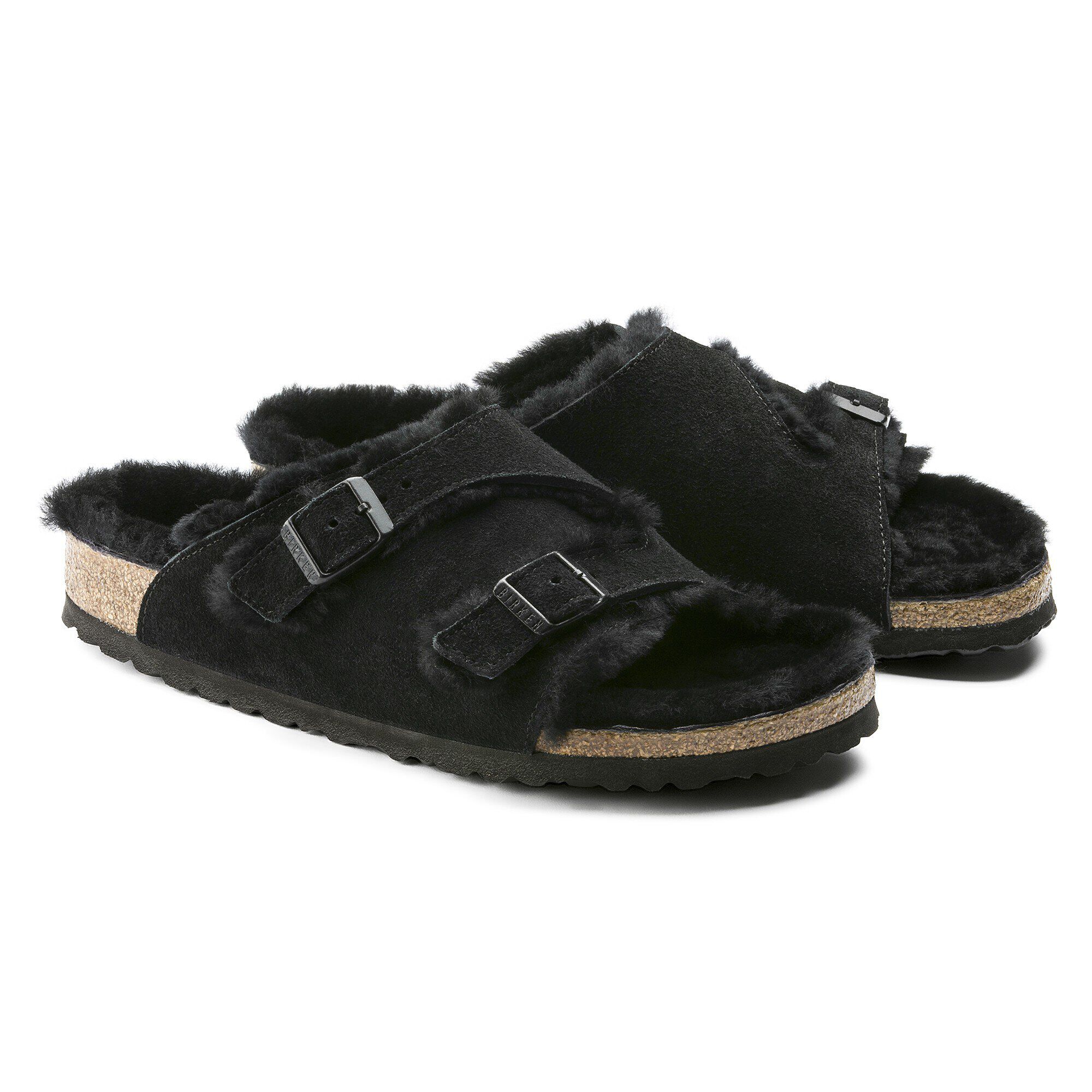 Birkenstock zurich shearling sandals clearance