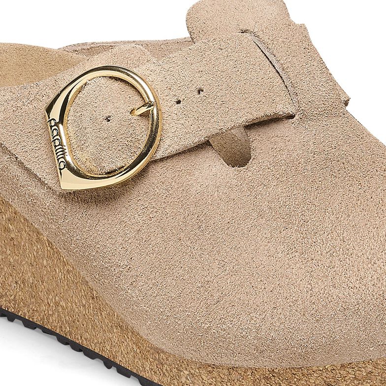 Fanny Ring-Buckle Suede Leather