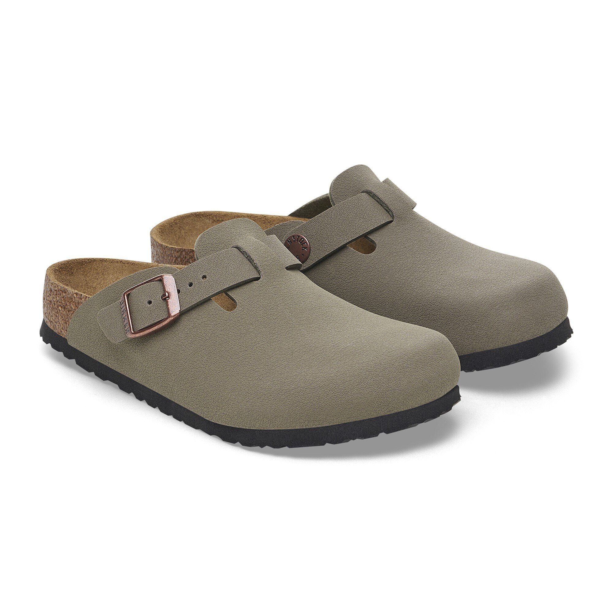 ★お得〜写真より実物がキレイ☆希少BIRKENSTOCK/ボストン/26.5cm Boston Kids / ボストンキッズ ビルコフロー ヌバック ストーン