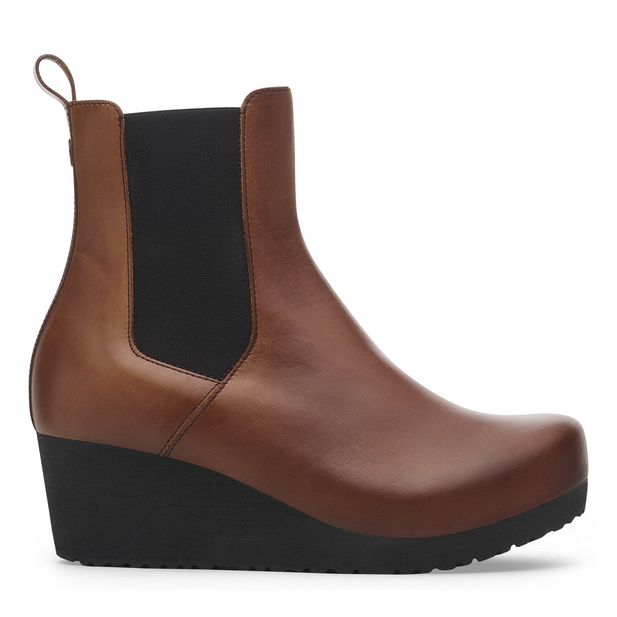 Ebba Slip On ナチュラルレザー Black/Cognac | BIRKENSTOCK