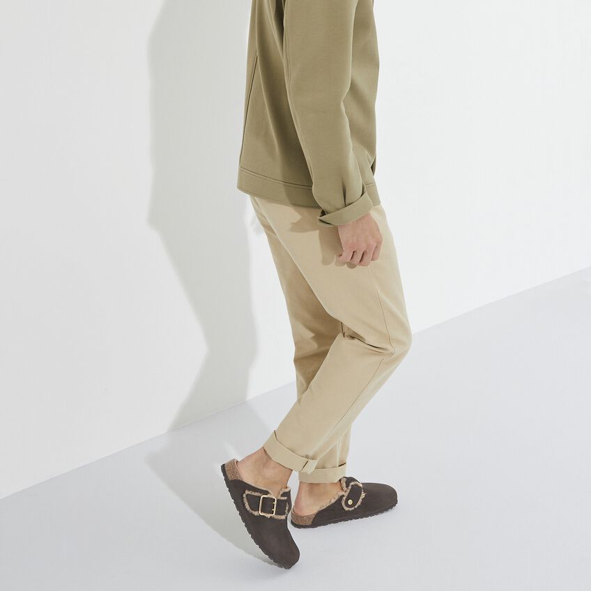 Boston Bold Shearling Natural Leather