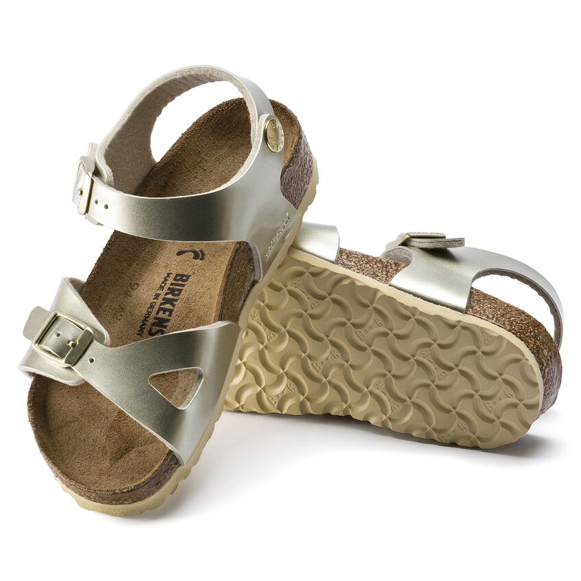 Hvile Gøre husarbejde Multiplikation Rio Kids Birko-Flor Electric Metallic Gold | BIRKENSTOCK