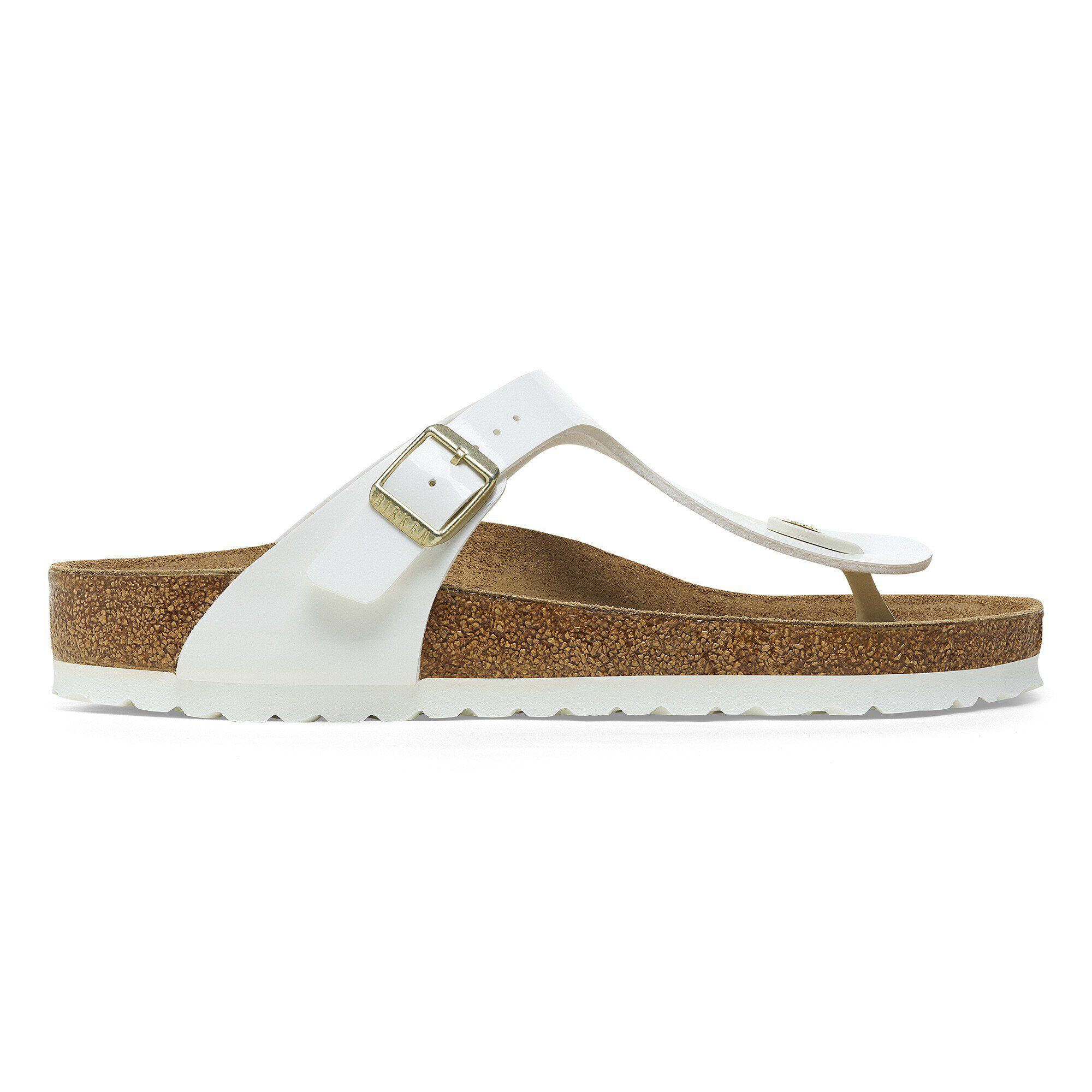 Gizeh / ギゼ ビルコフロー パテント パテントホワイト | BIRKENSTOCK
